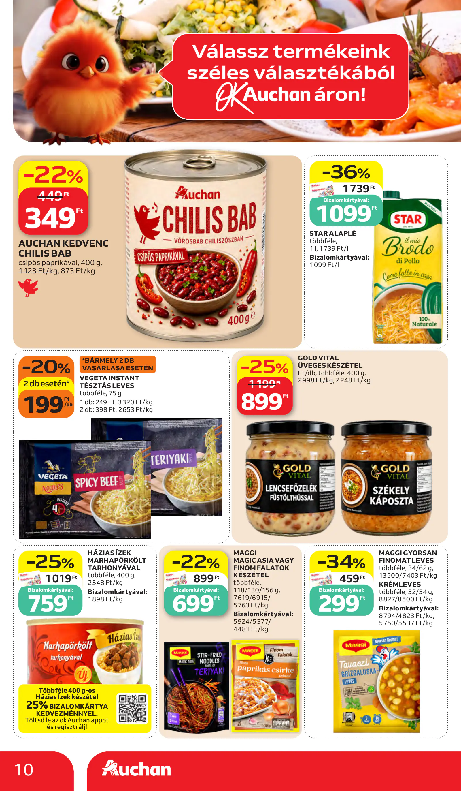 Auchan heti Hipermarket ajánlataink, 10. oldal (okt. 15–21.)