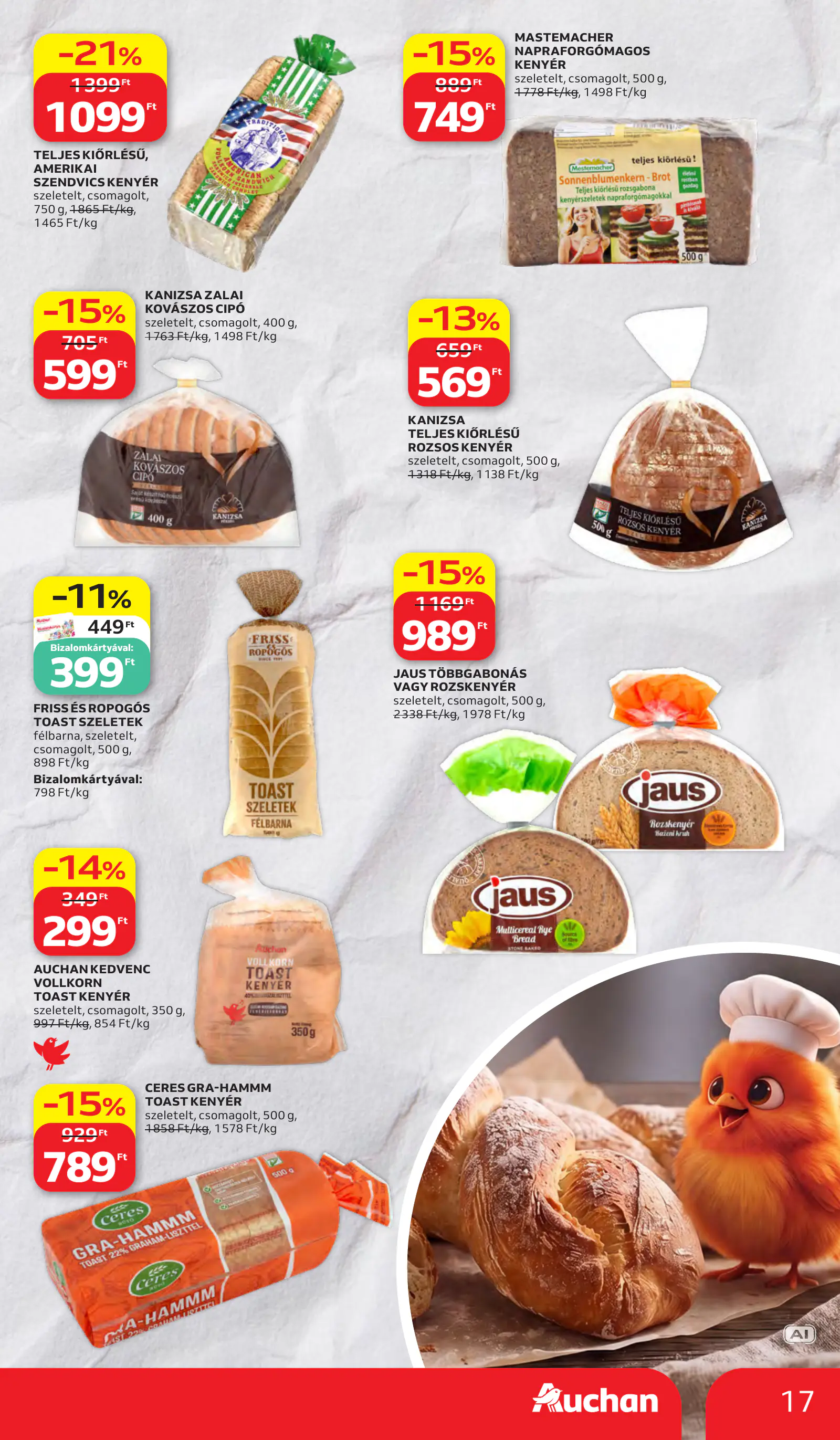 Auchan heti Hipermarket ajánlataink, 17. oldal (okt. 15–21.)