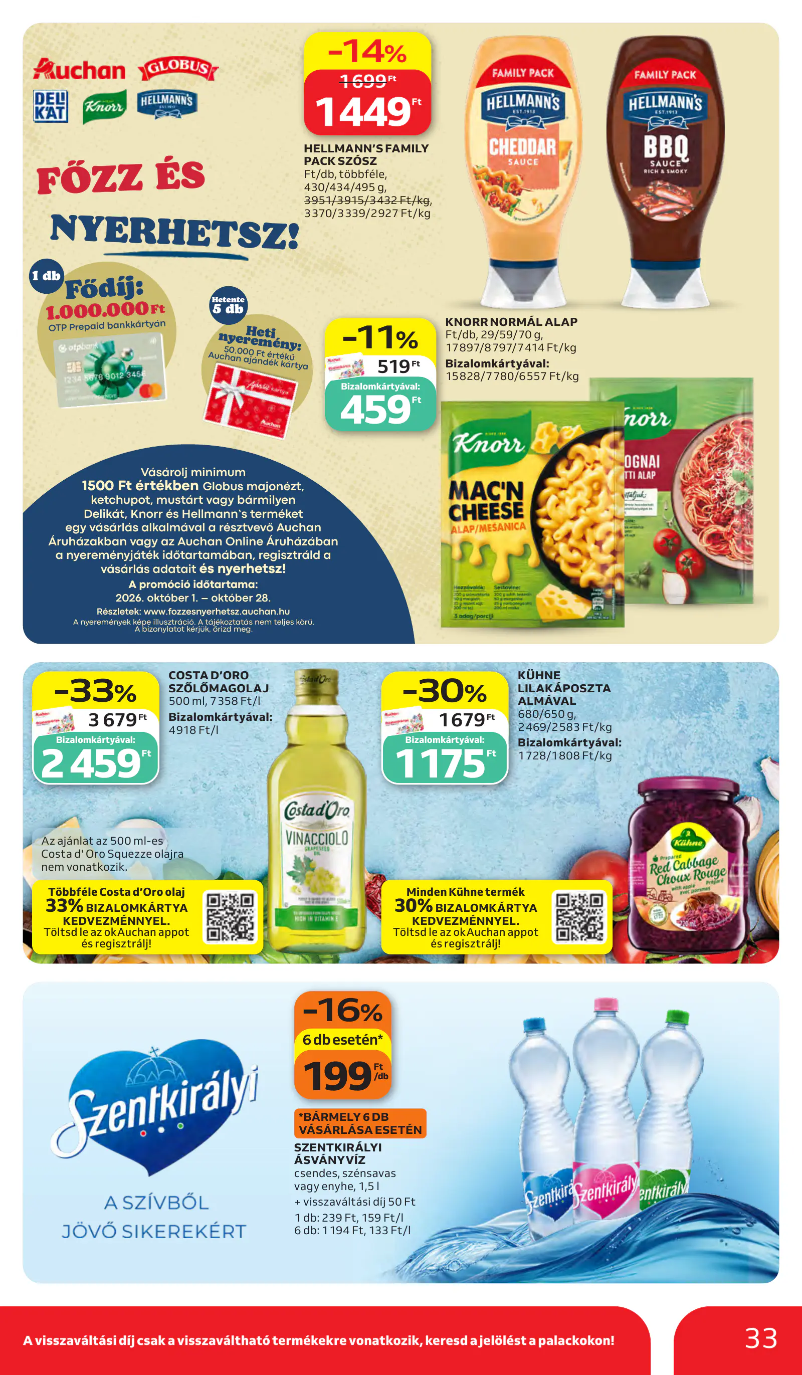 Auchan heti Hipermarket ajánlataink, 33. oldal (okt. 15–21.)