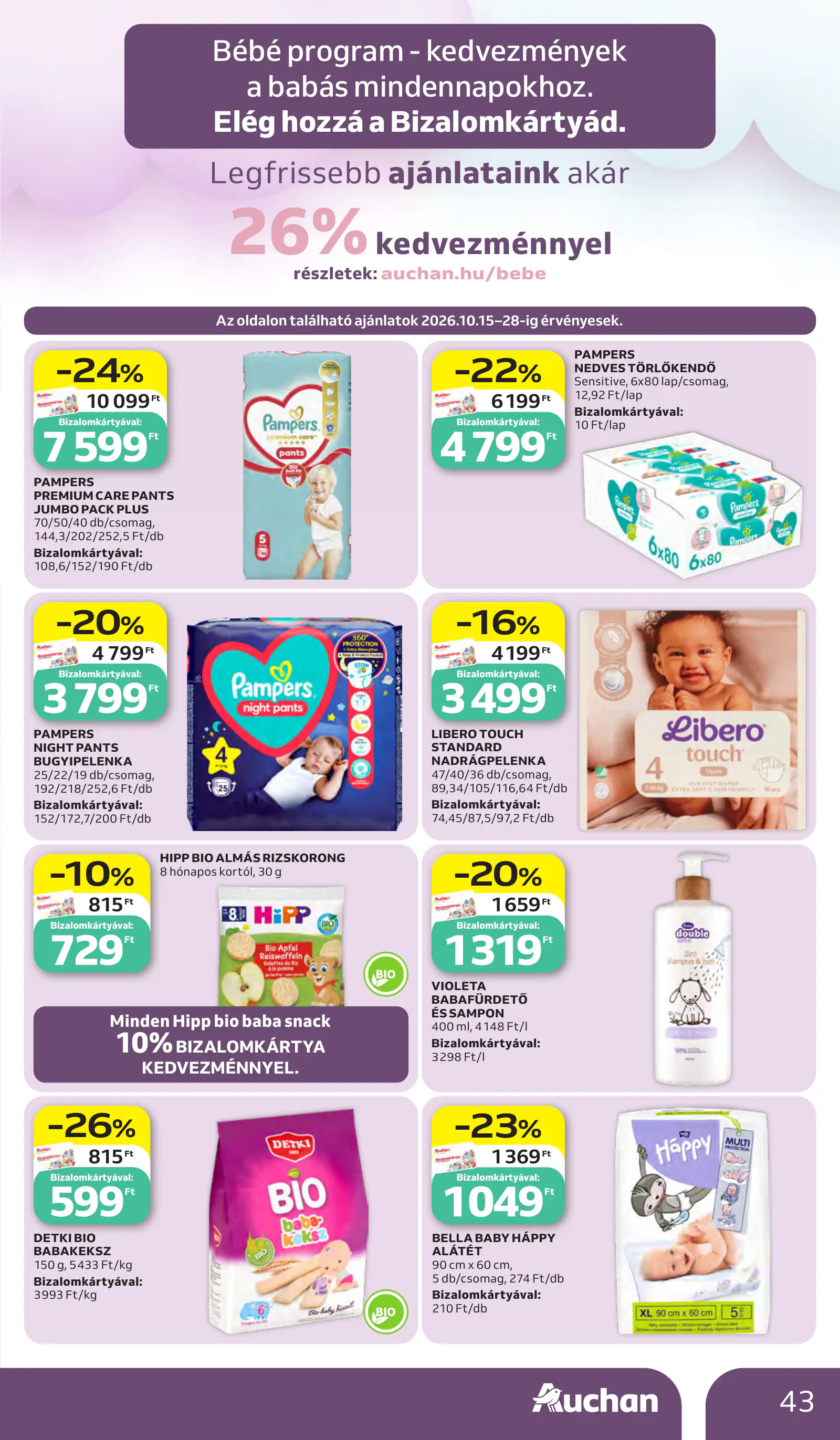 Auchan heti Hipermarket ajánlataink, 43. oldal (okt. 15–21.)