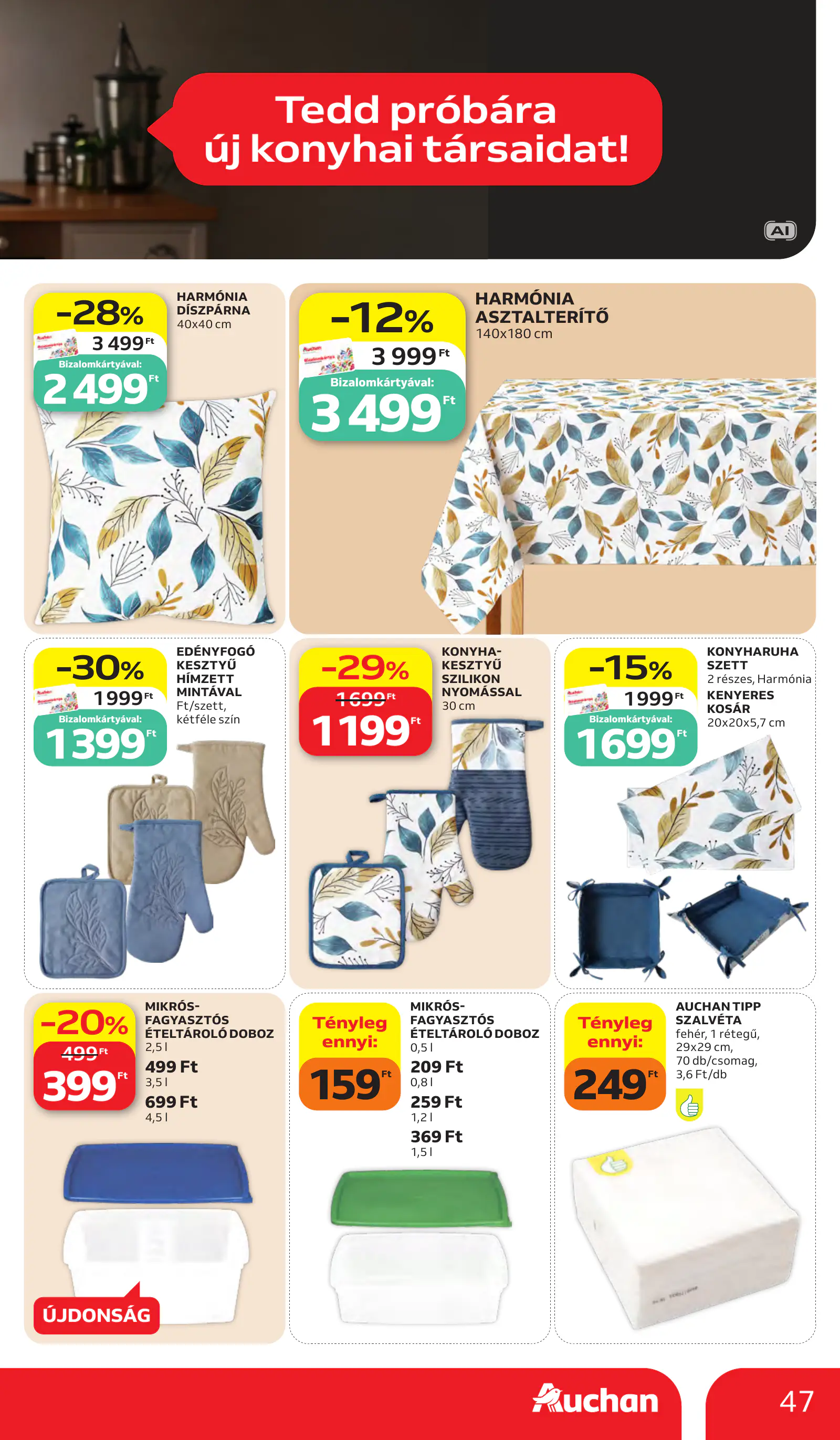 Auchan heti Hipermarket ajánlataink, 47. oldal (okt. 15–21.)