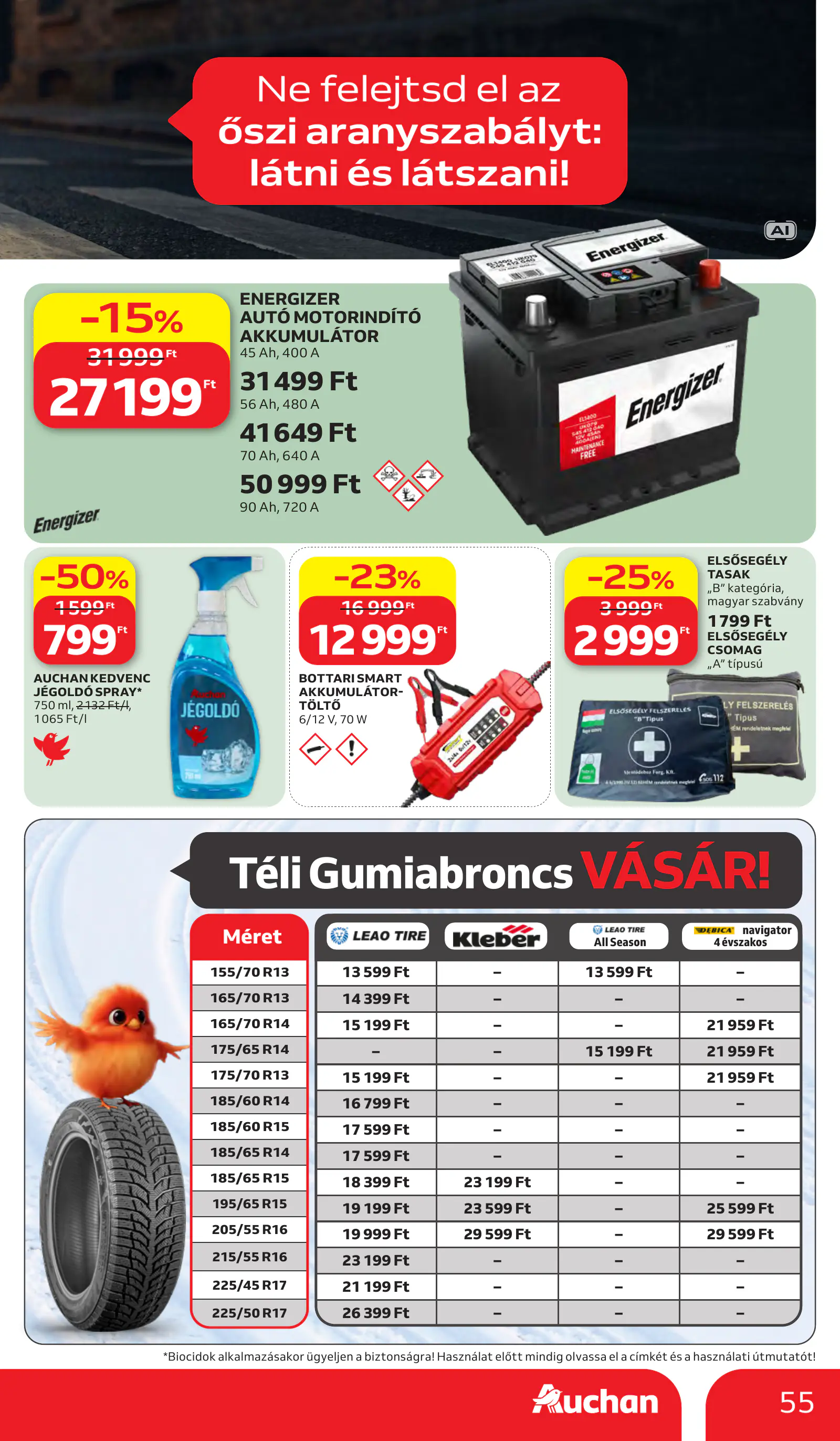 Auchan heti Hipermarket ajánlataink, 55. oldal (okt. 15–21.)