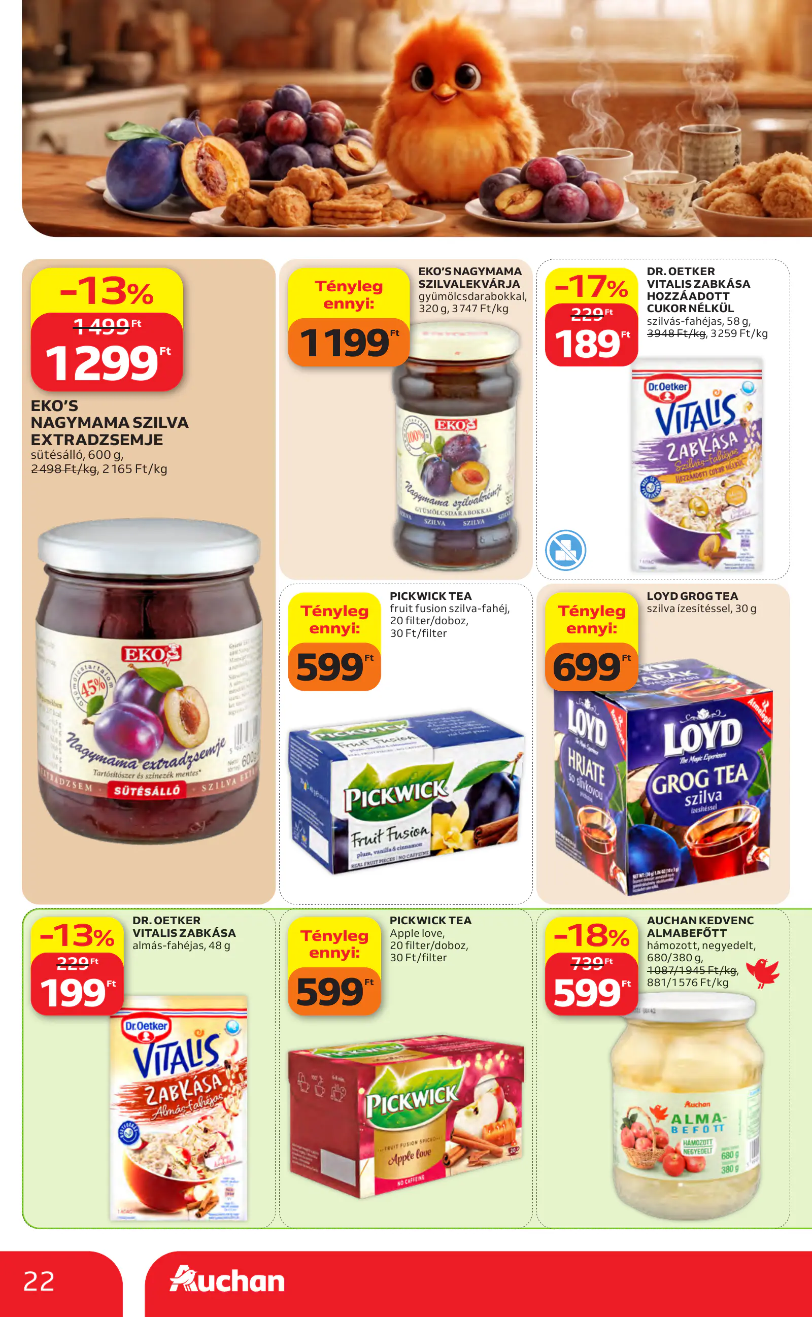 Auchan heti Hipermarket ajánlataink, 22. oldal (okt. 22–28.)