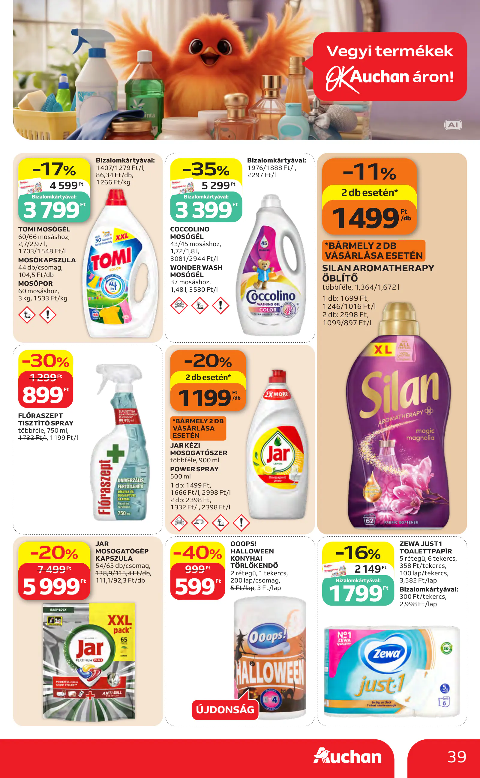 Auchan heti Hipermarket ajánlataink, 39. oldal (okt. 22–28.)