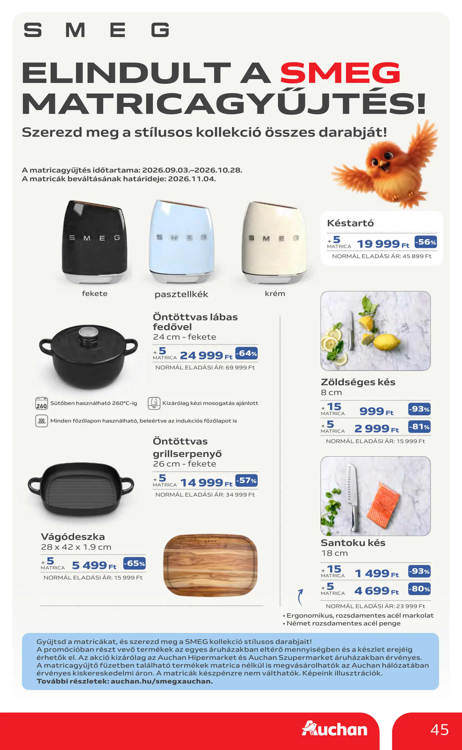 Auchan heti Hipermarket ajánlataink, 45. oldal (okt. 22–28.)