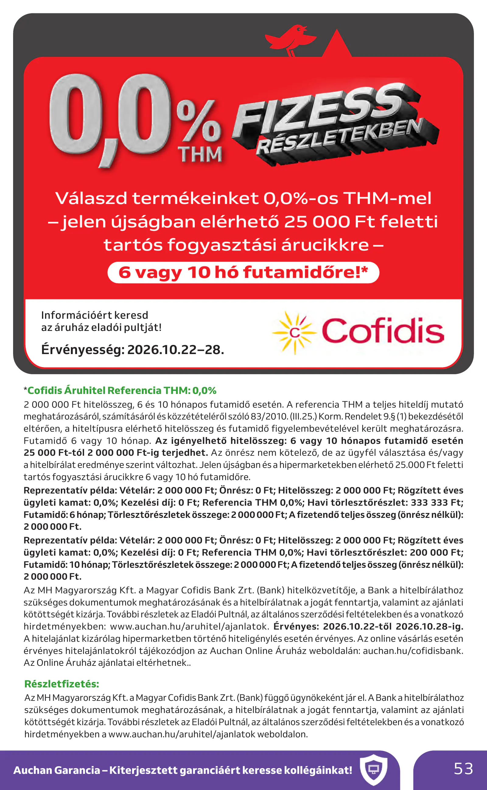 Auchan heti Hipermarket ajánlataink, 53. oldal (okt. 22–28.)