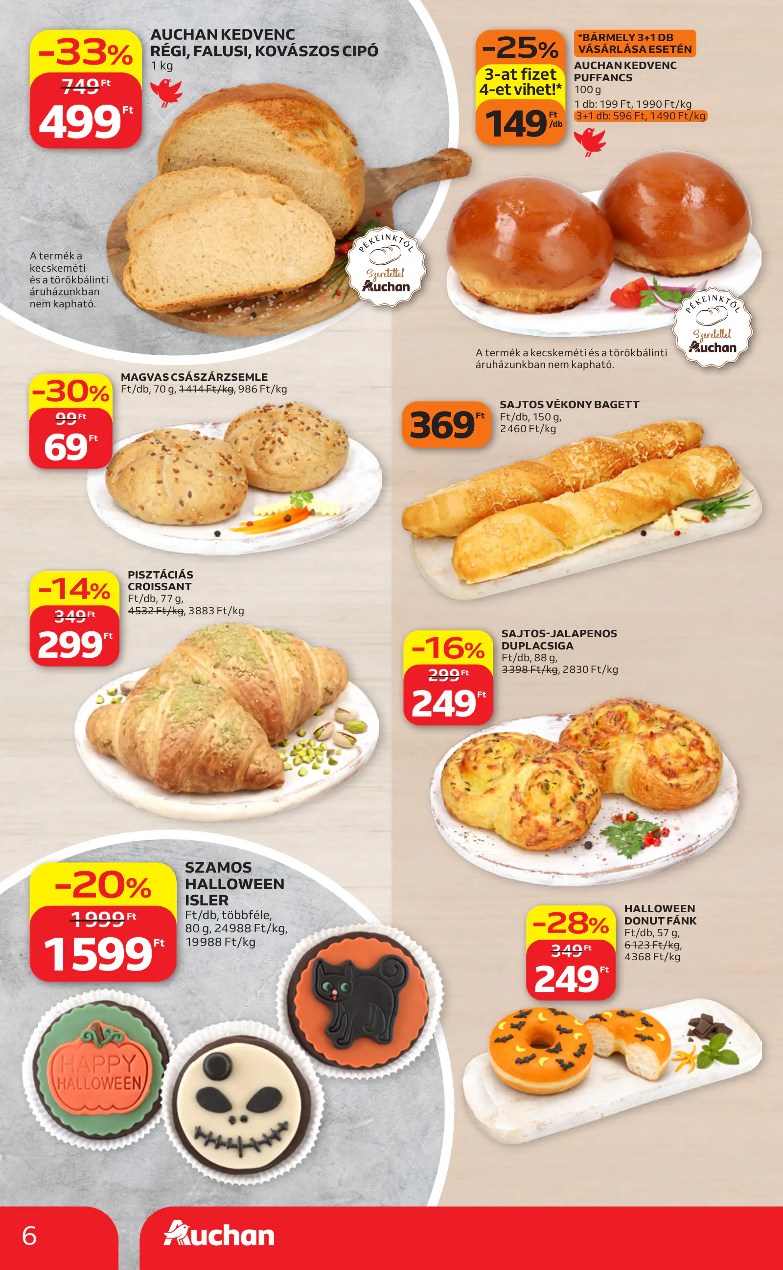 Auchan heti Hipermarket ajánlataink, 6. oldal (okt. 29. – nov. 4.)