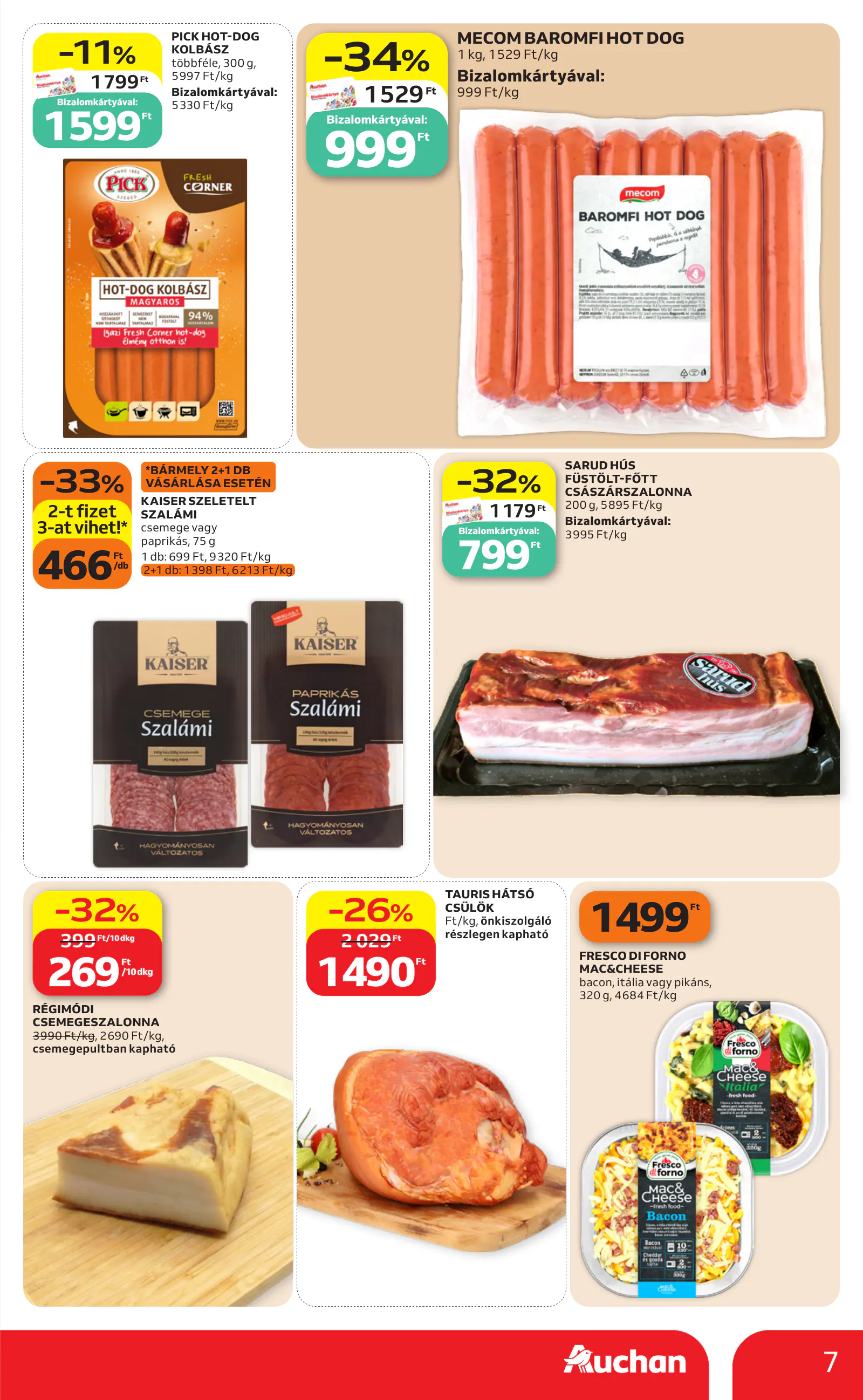 Auchan heti Hipermarket ajánlataink, 7. oldal (okt. 29. – nov. 4.)