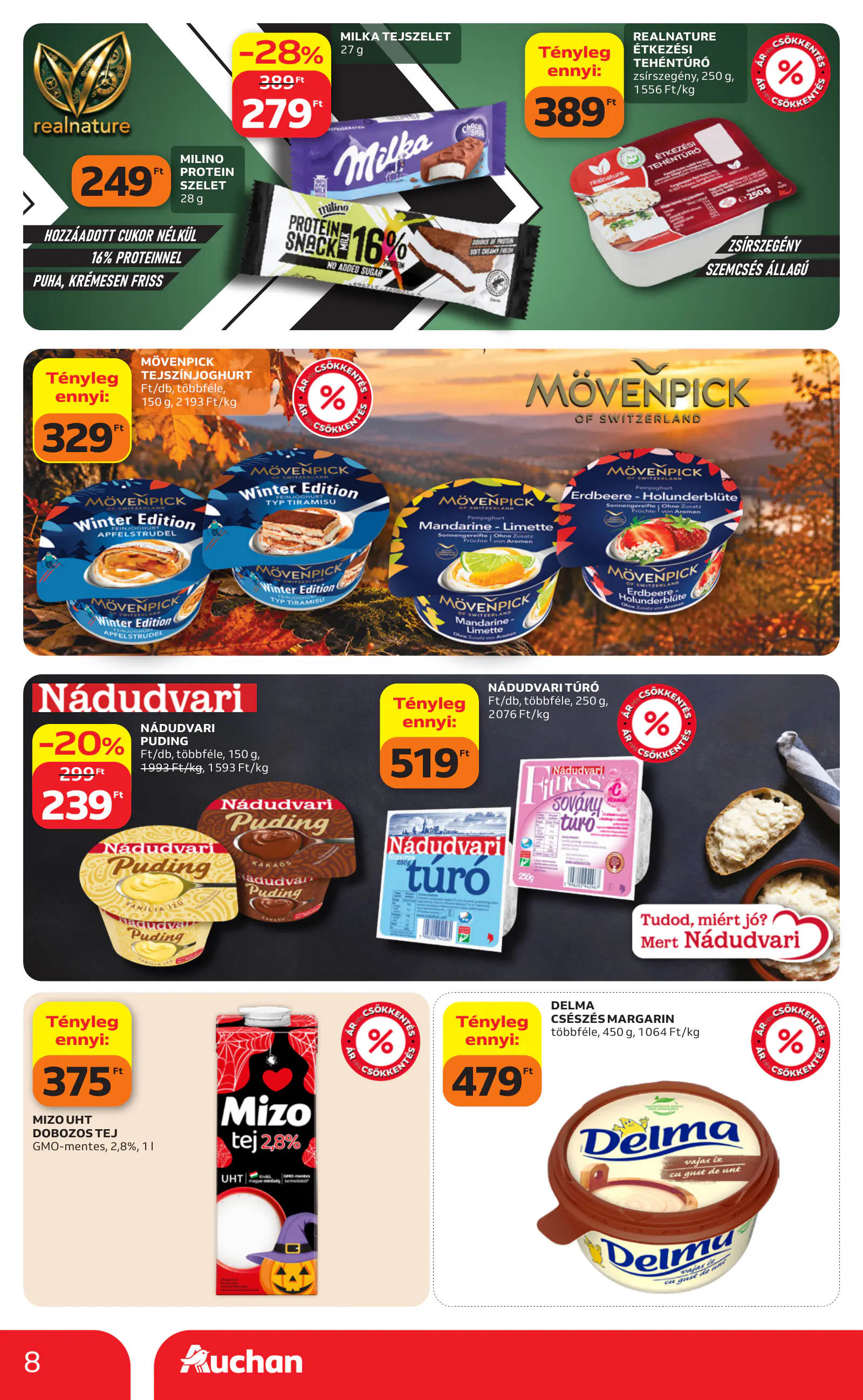Auchan heti Hipermarket ajánlataink, 8. oldal (okt. 29. – nov. 4.)