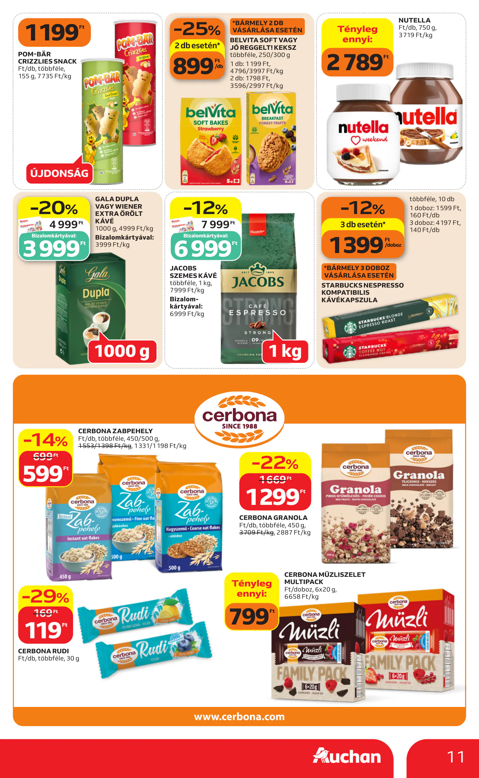 Auchan heti Hipermarket ajánlataink, 11. oldal (okt. 29. – nov. 4.)