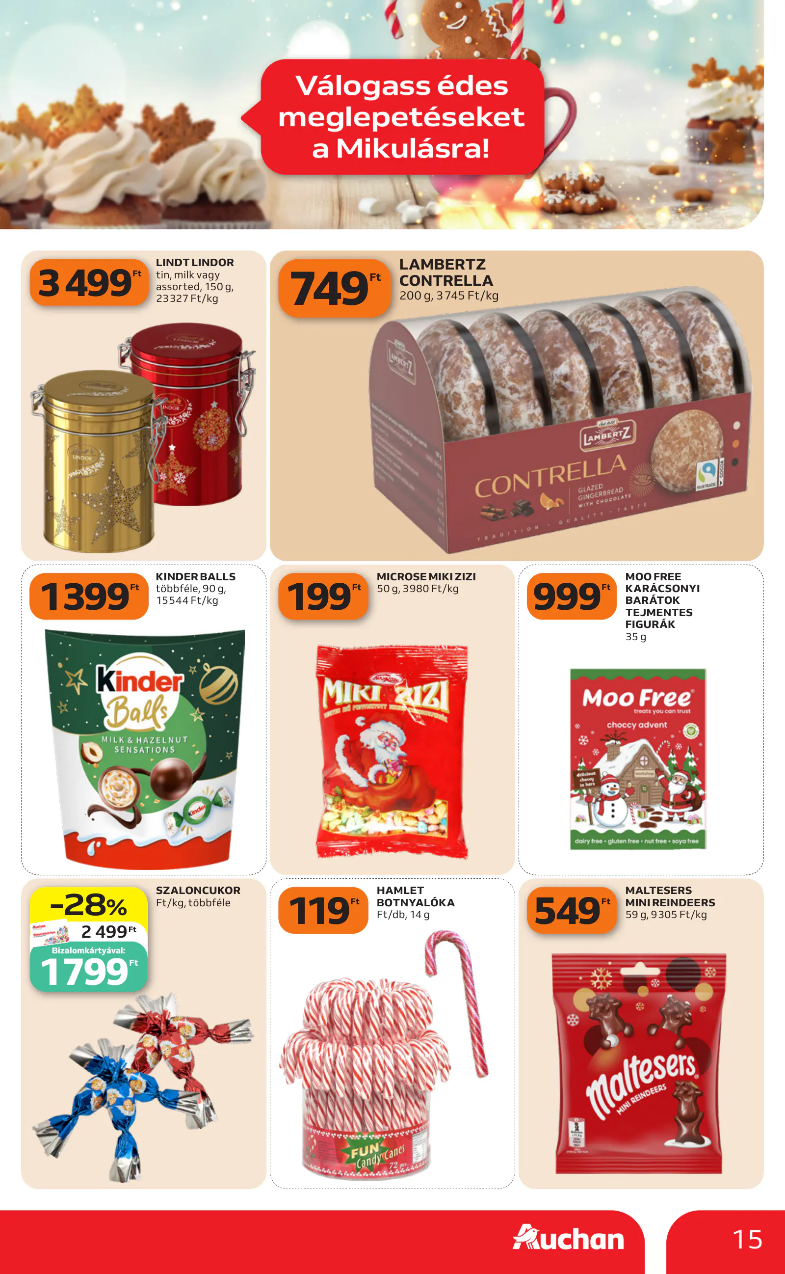 Auchan heti Hipermarket ajánlataink, 15. oldal (okt. 29. – nov. 4.)