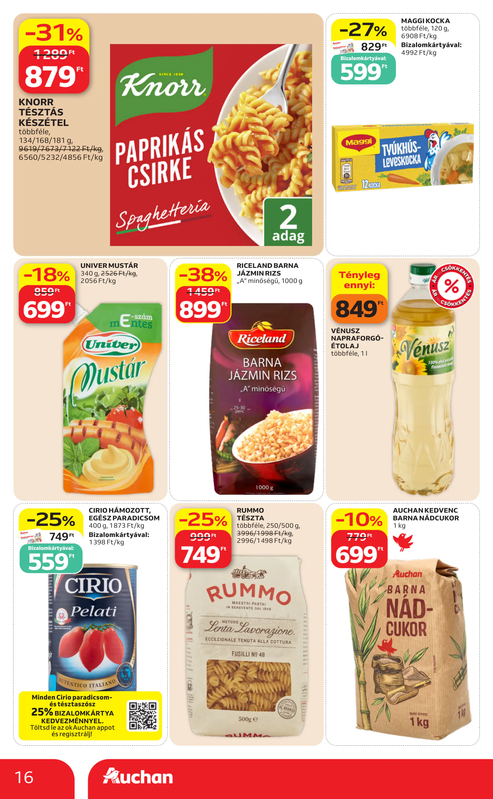 Auchan heti Hipermarket ajánlataink, 16. oldal (okt. 29. – nov. 4.)