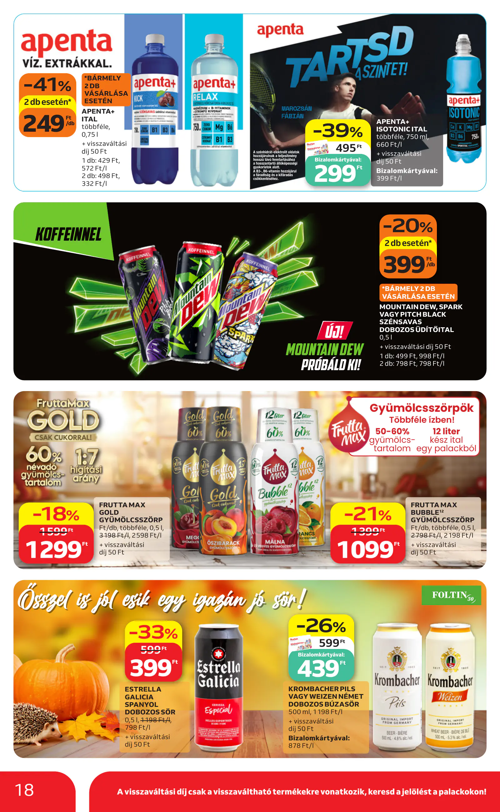 Auchan heti Hipermarket ajánlataink, 18. oldal (okt. 29. – nov. 4.)