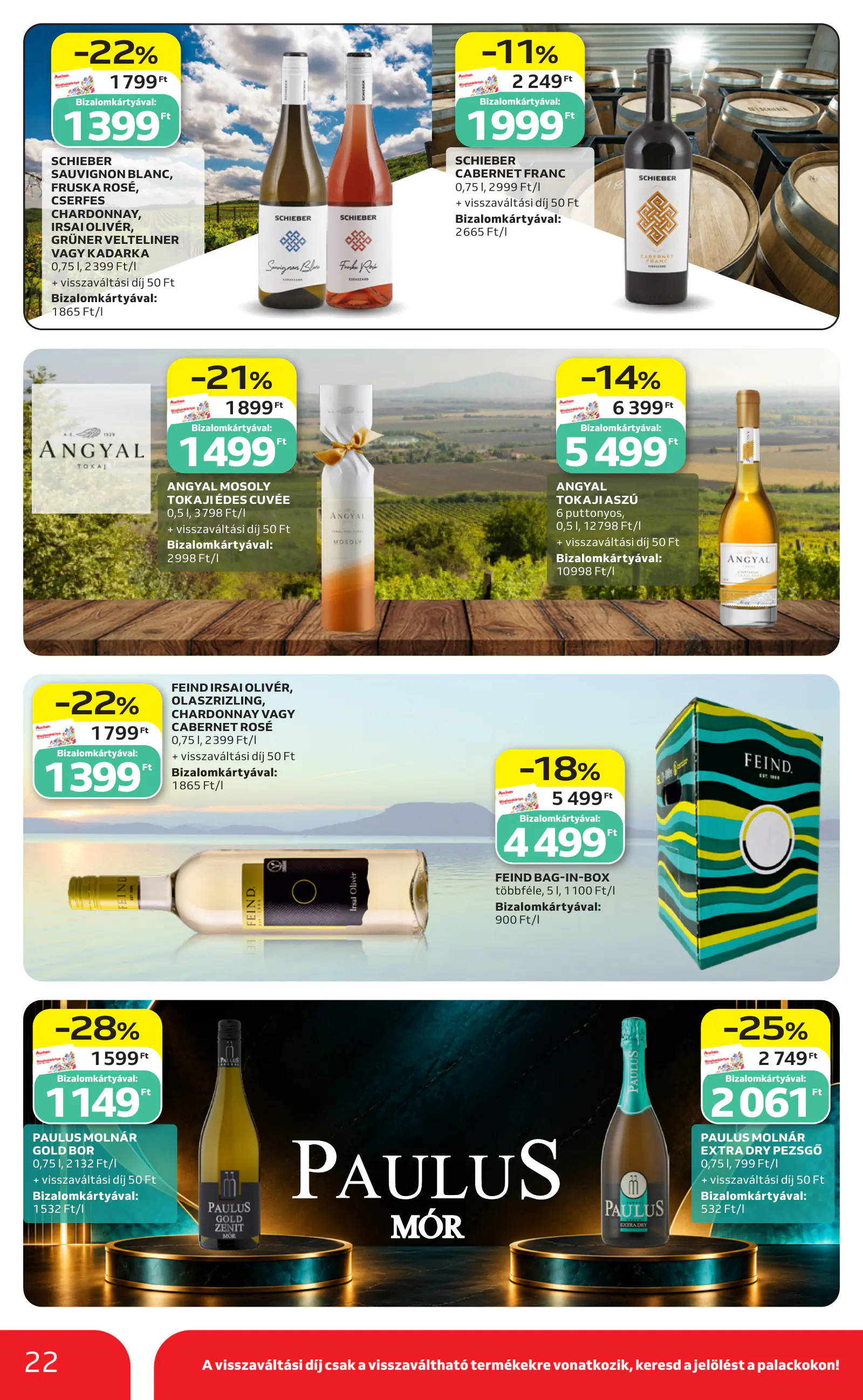 Auchan heti Hipermarket ajánlataink, 22. oldal (okt. 29. – nov. 4.)