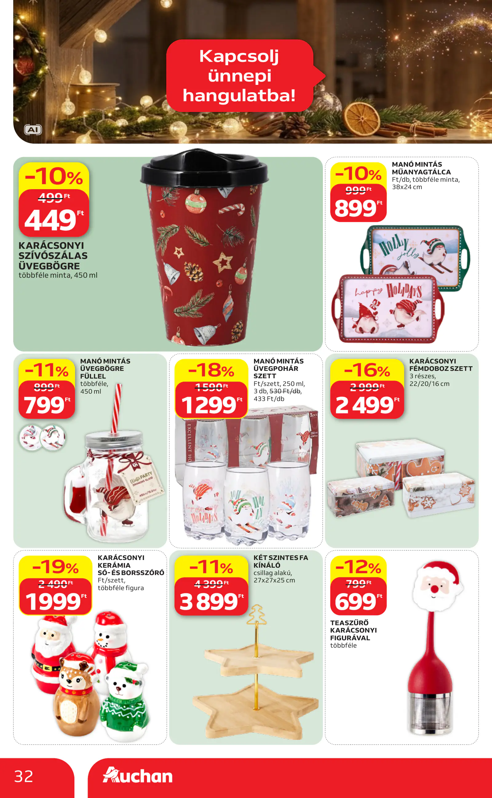 Auchan heti Hipermarket ajánlataink, 32. oldal (okt. 29. – nov. 4.)