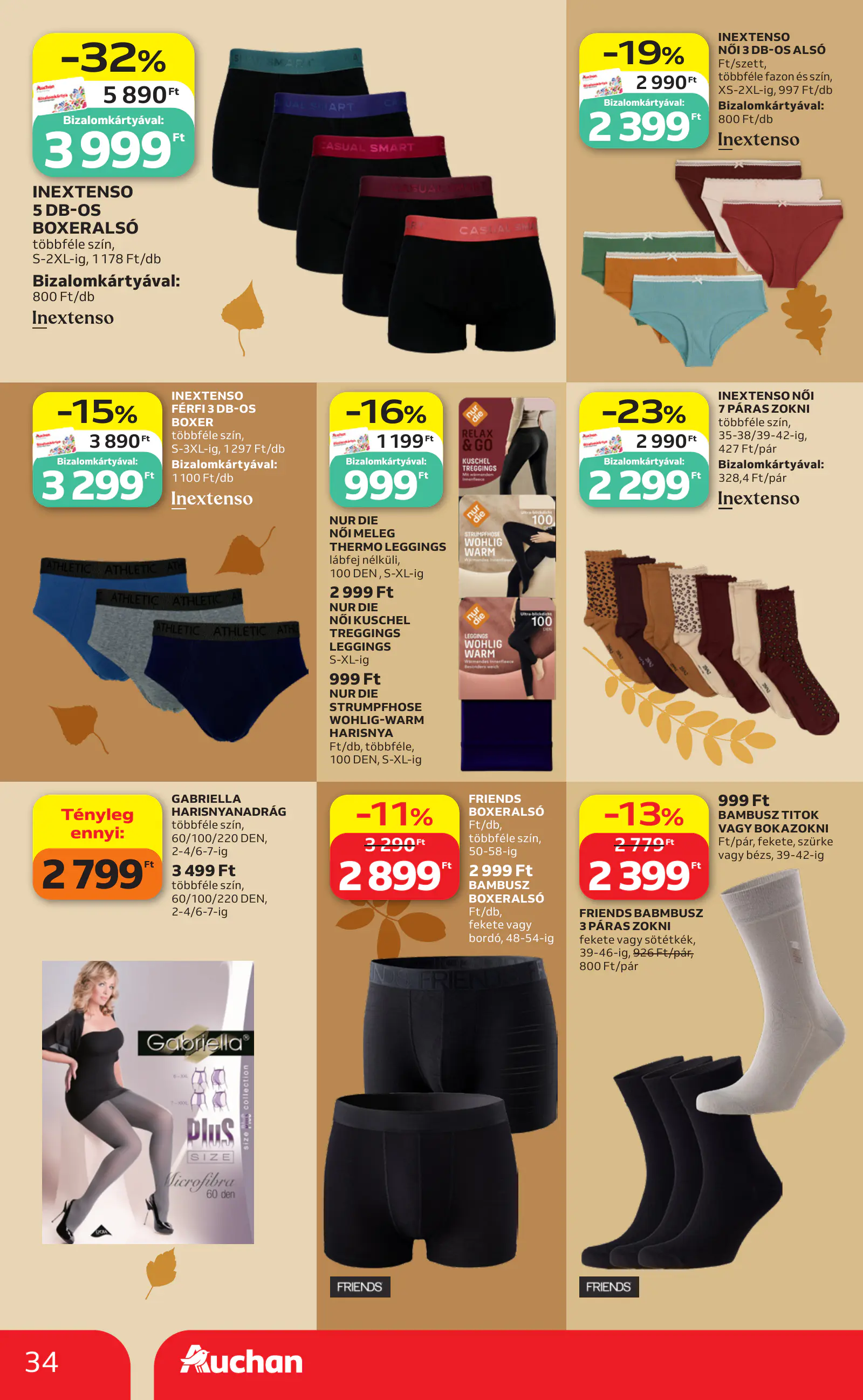 Auchan heti Hipermarket ajánlataink, 34. oldal (okt. 29. – nov. 4.)