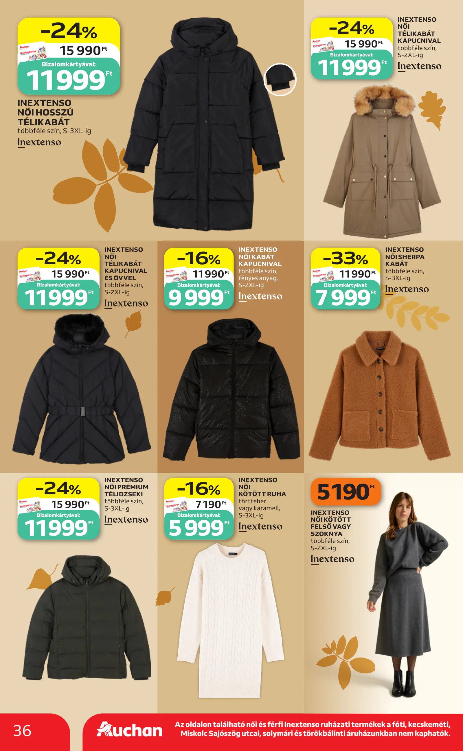 Auchan heti Hipermarket ajánlataink, 36. oldal (okt. 29. – nov. 4.)