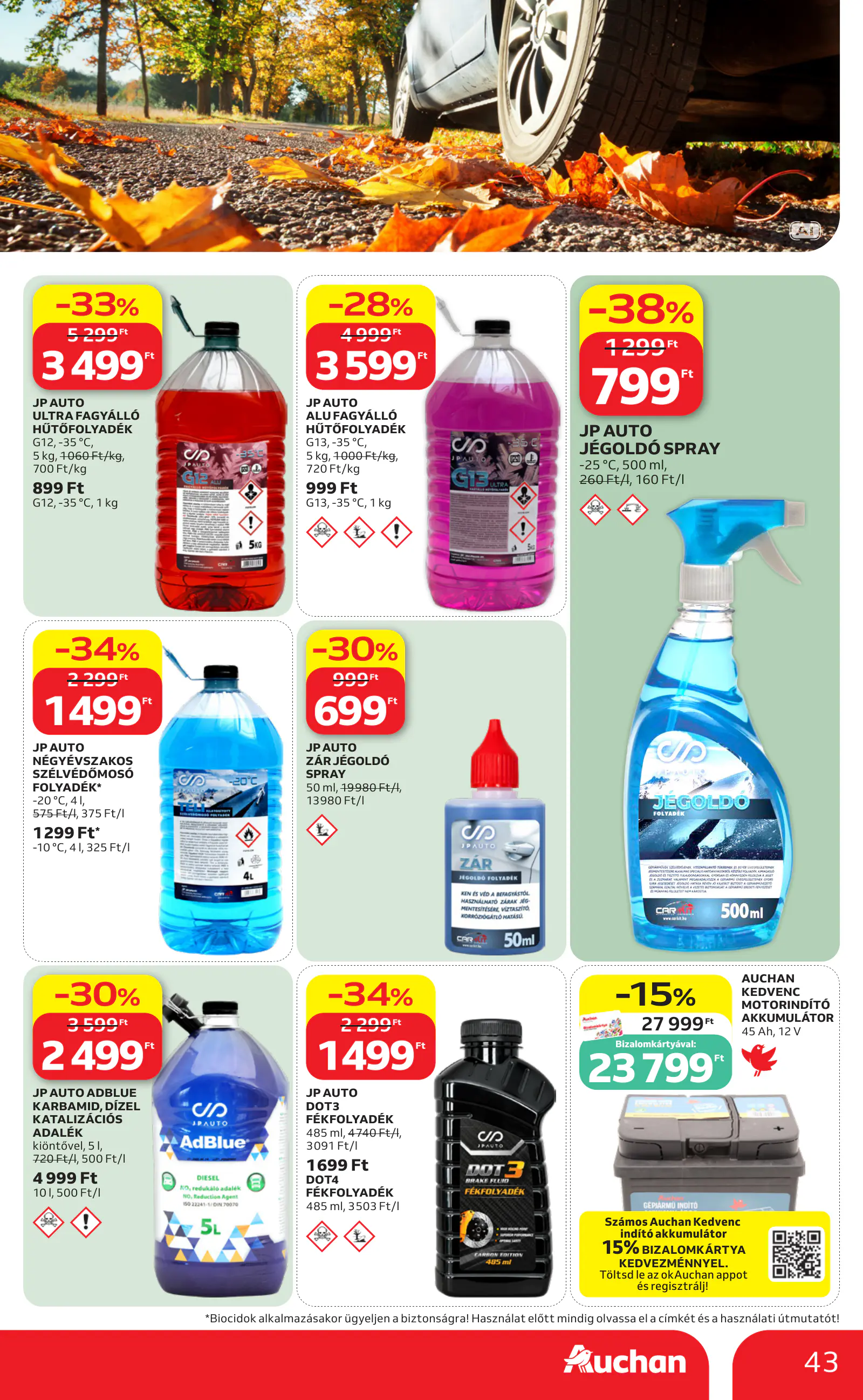 Auchan heti Hipermarket ajánlataink, 43. oldal (okt. 29. – nov. 4.)