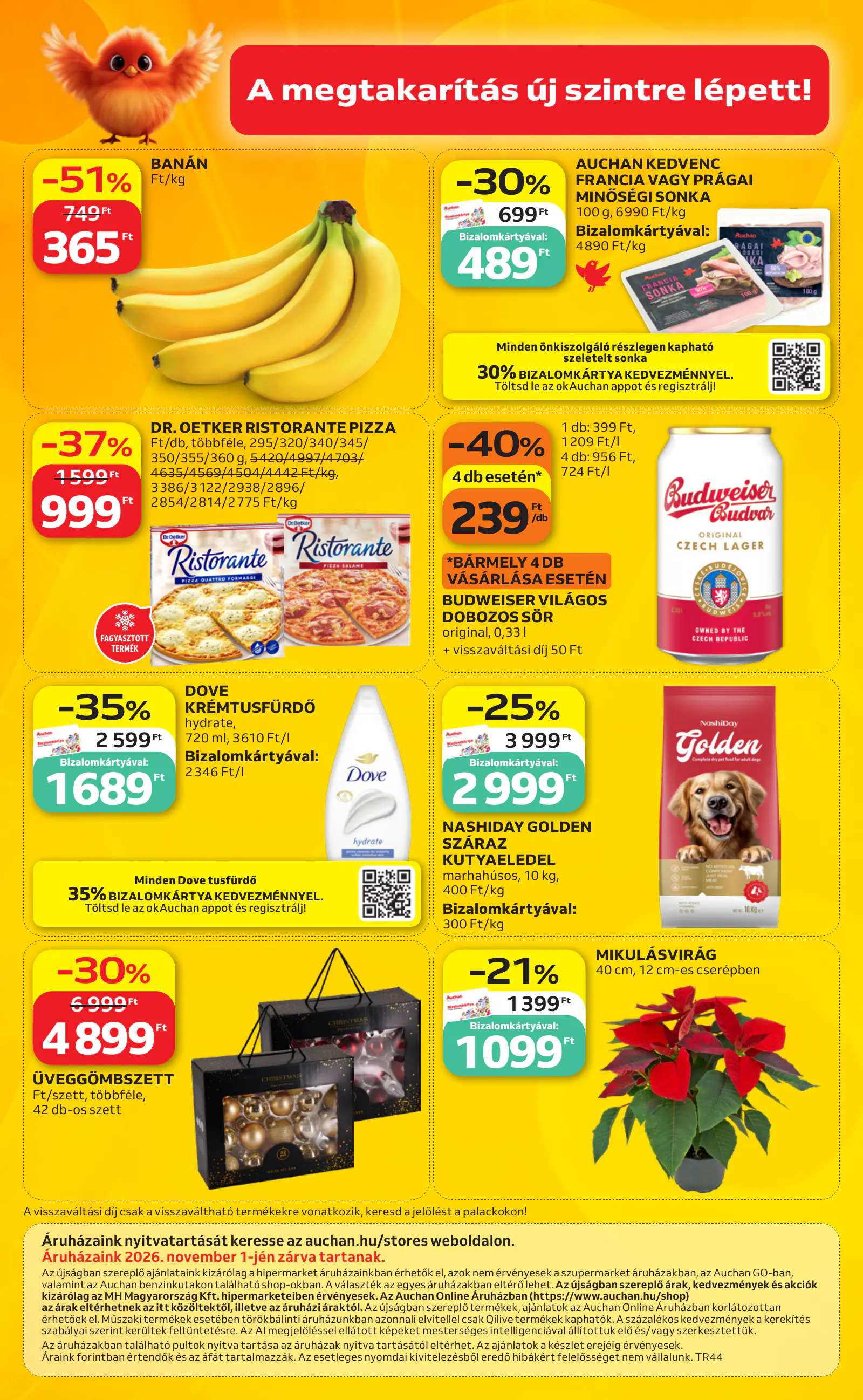 Auchan heti Hipermarket ajánlataink, 44. oldal (okt. 29. – nov. 4.)
