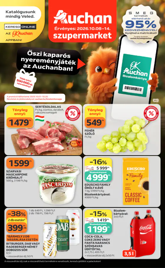 Auchan heti Szupermarket ajánlataink – okt. 8–14.