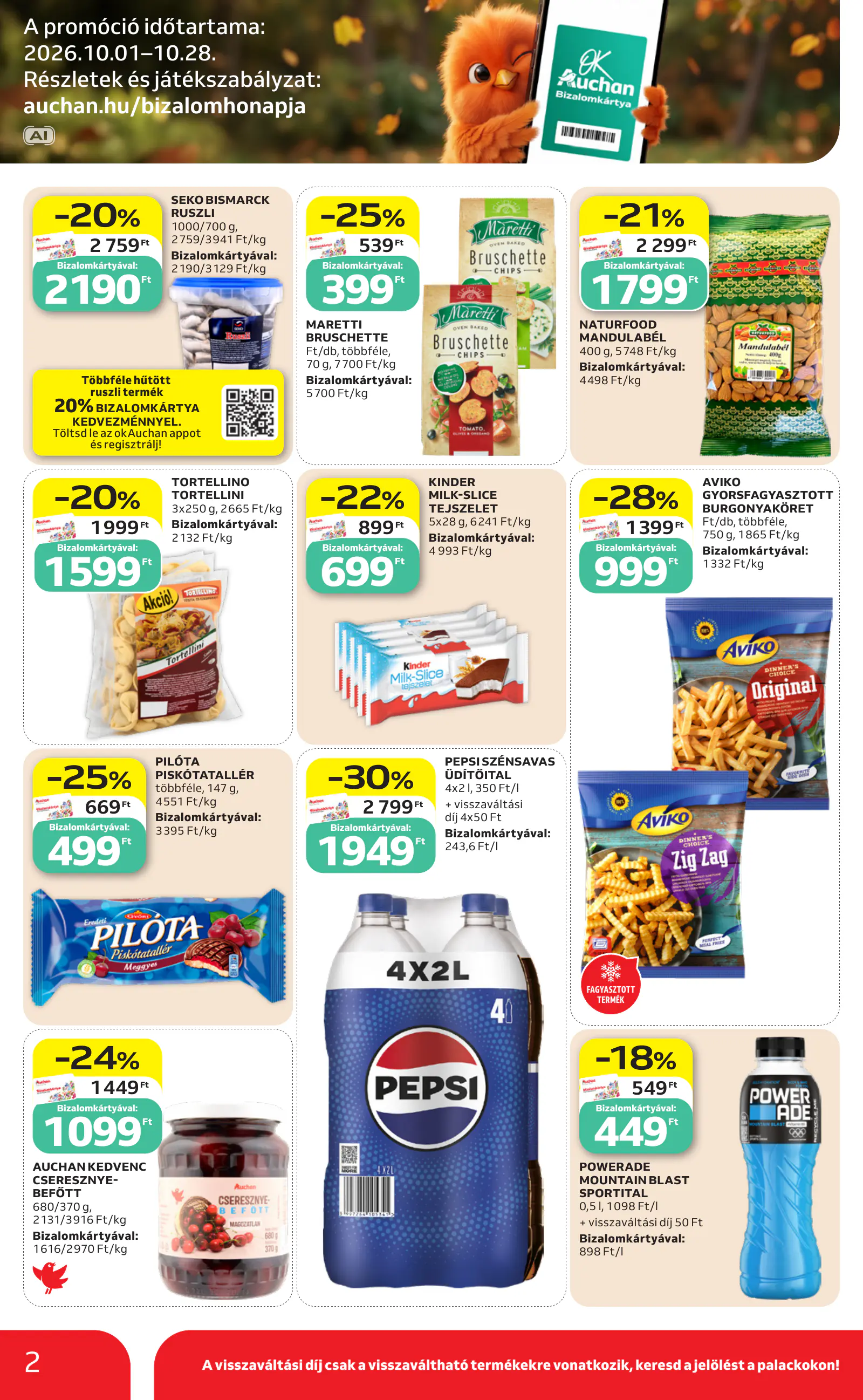 Auchan heti Szupermarket ajánlataink, 2. oldal (okt. 15–21.)
