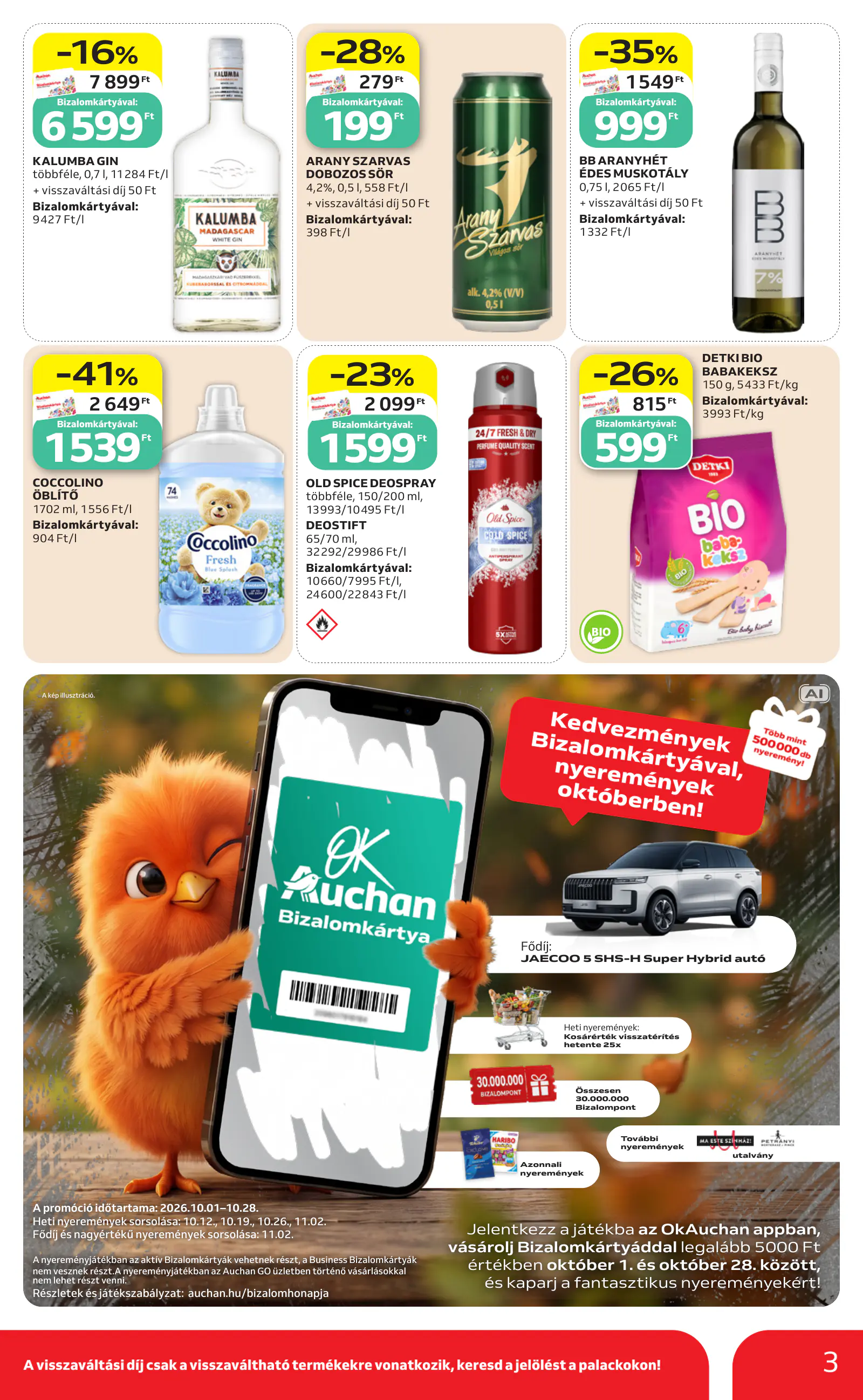 Auchan heti Szupermarket ajánlataink, 3. oldal (okt. 15–21.)