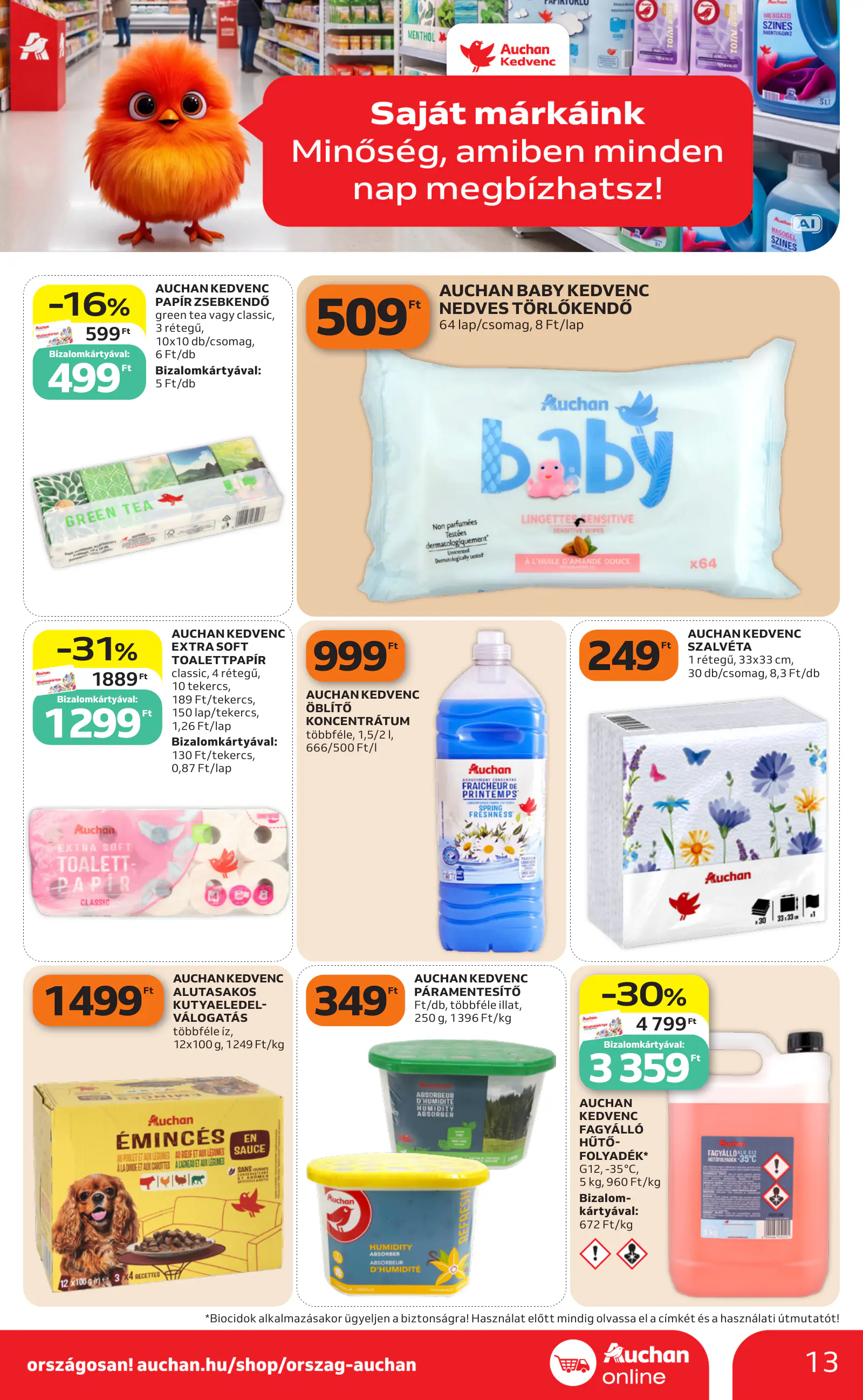 Auchan heti Szupermarket ajánlataink, 13. oldal (okt. 15–21.)
