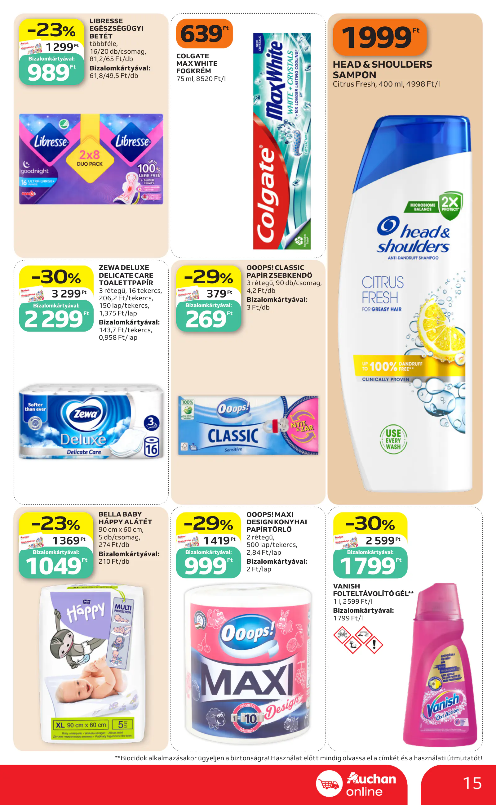 Auchan heti Szupermarket ajánlataink, 15. oldal (okt. 15–21.)