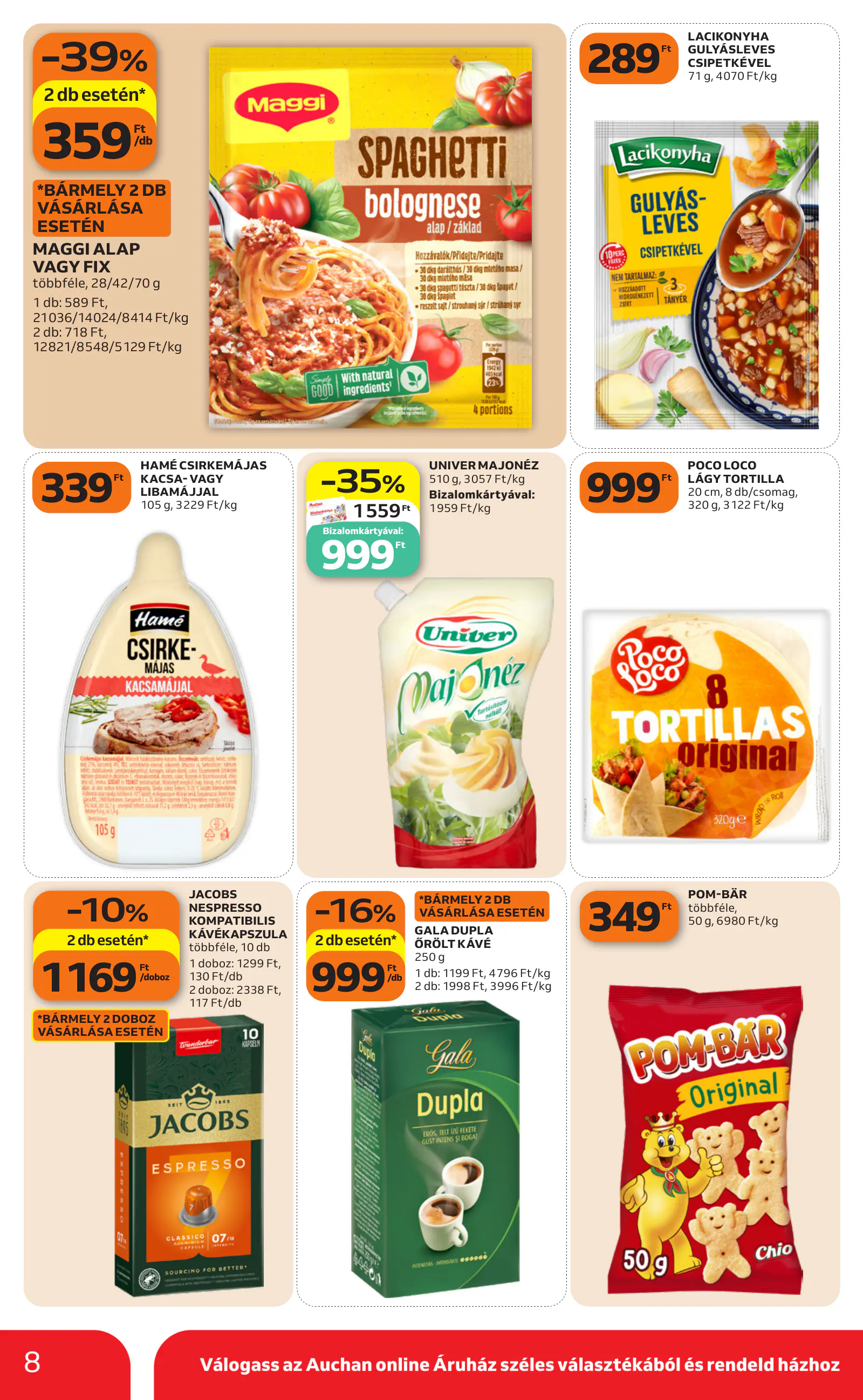 Auchan heti Szupermarket ajánlataink, 8. oldal (okt. 22–28.)