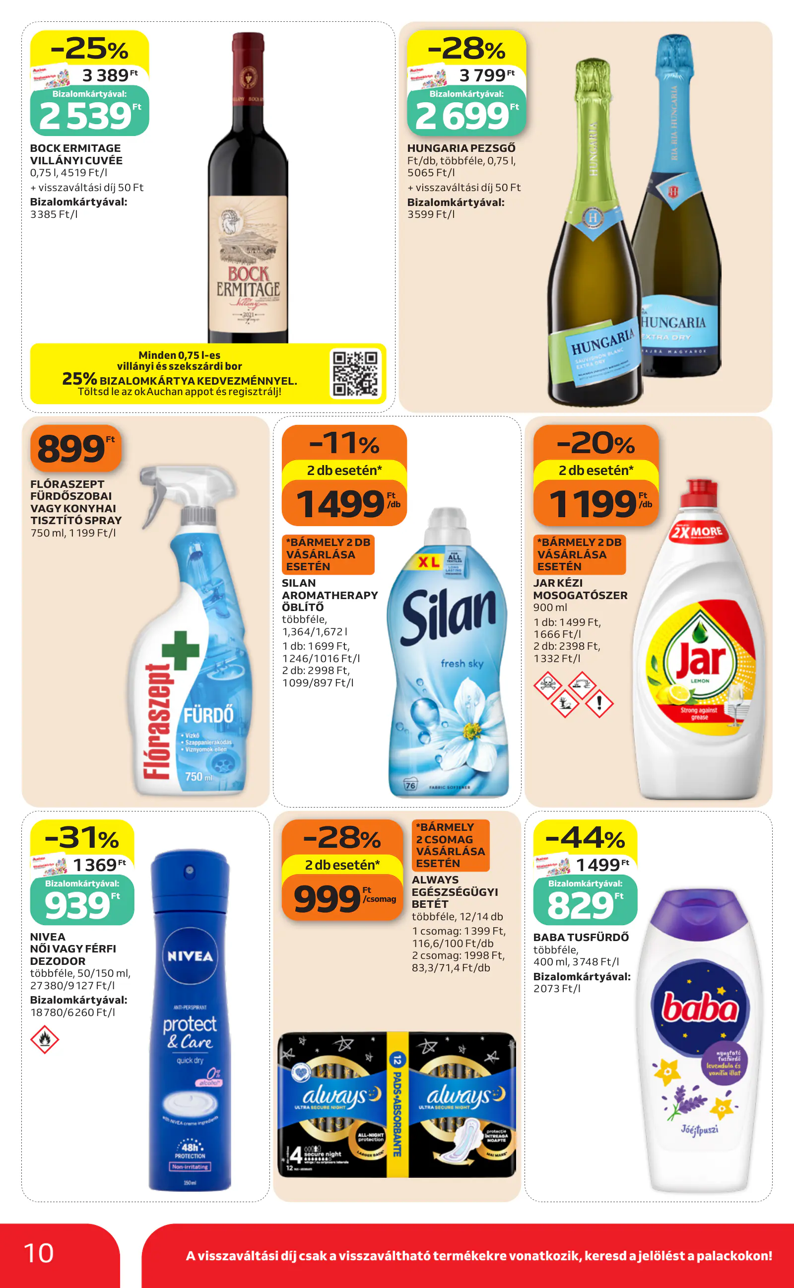 Auchan heti Szupermarket ajánlataink, 10. oldal (okt. 22–28.)
