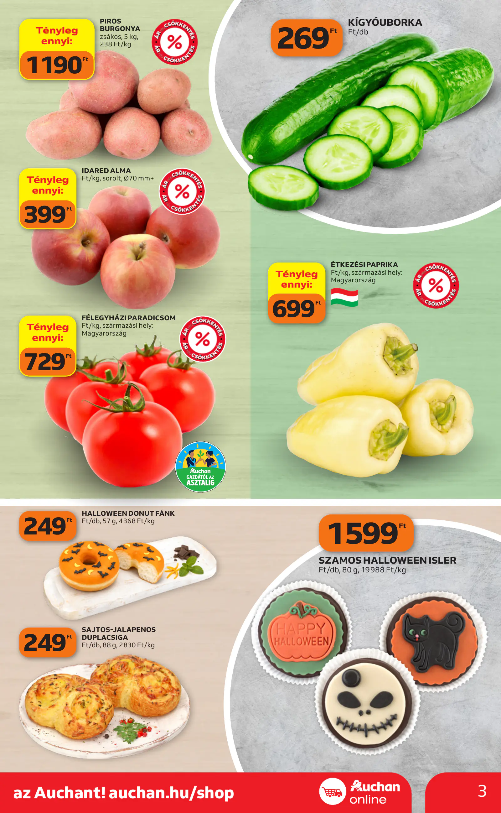 Auchan heti Szupermarket ajánlataink, 3. oldal (okt. 29. – nov. 4.)