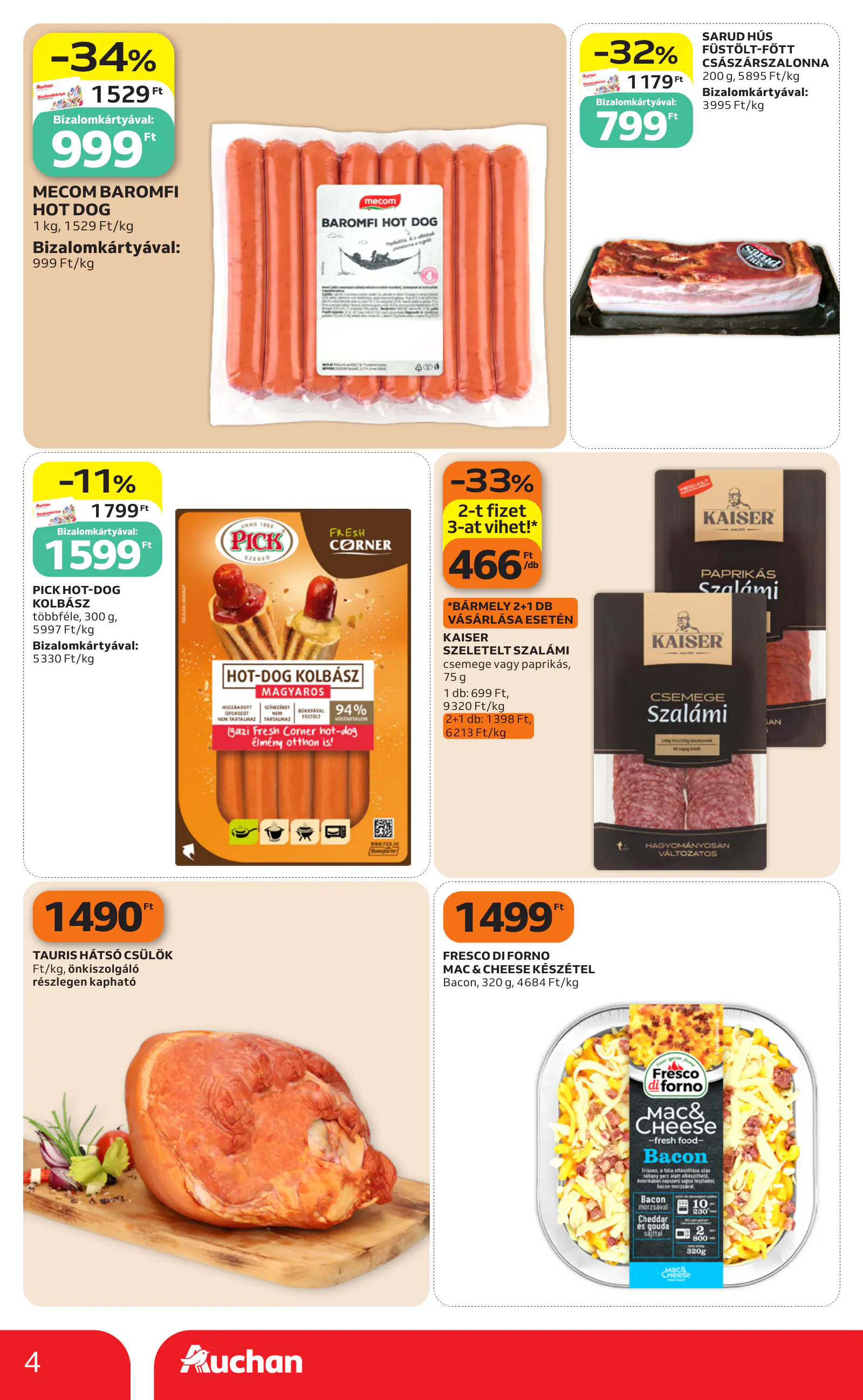 Auchan heti Szupermarket ajánlataink, 4. oldal (okt. 29. – nov. 4.)