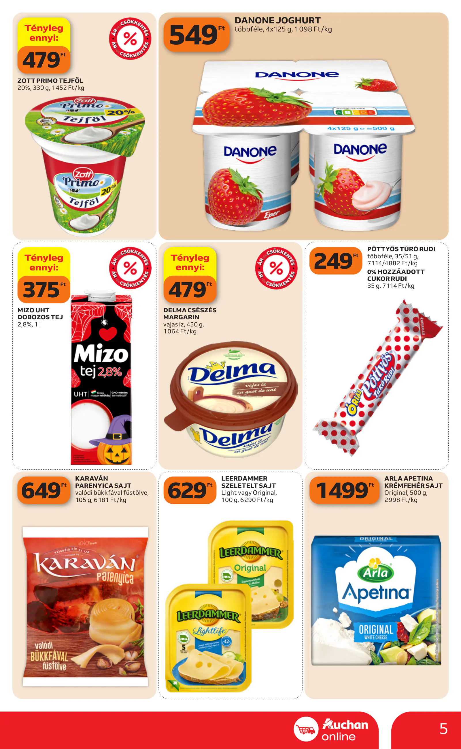 Auchan heti Szupermarket ajánlataink, 5. oldal (okt. 29. – nov. 4.)
