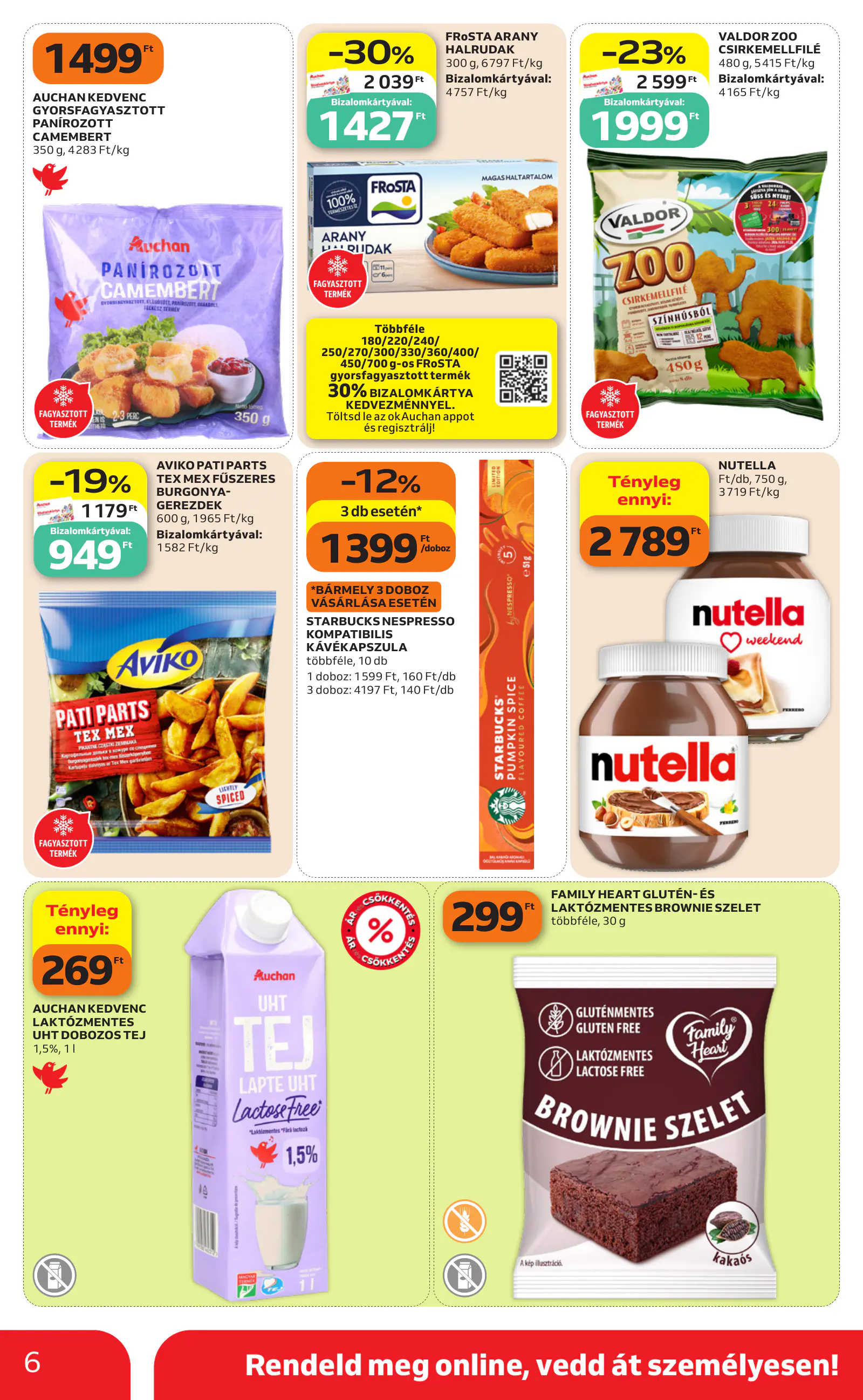 Auchan heti Szupermarket ajánlataink, 6. oldal (okt. 29. – nov. 4.)