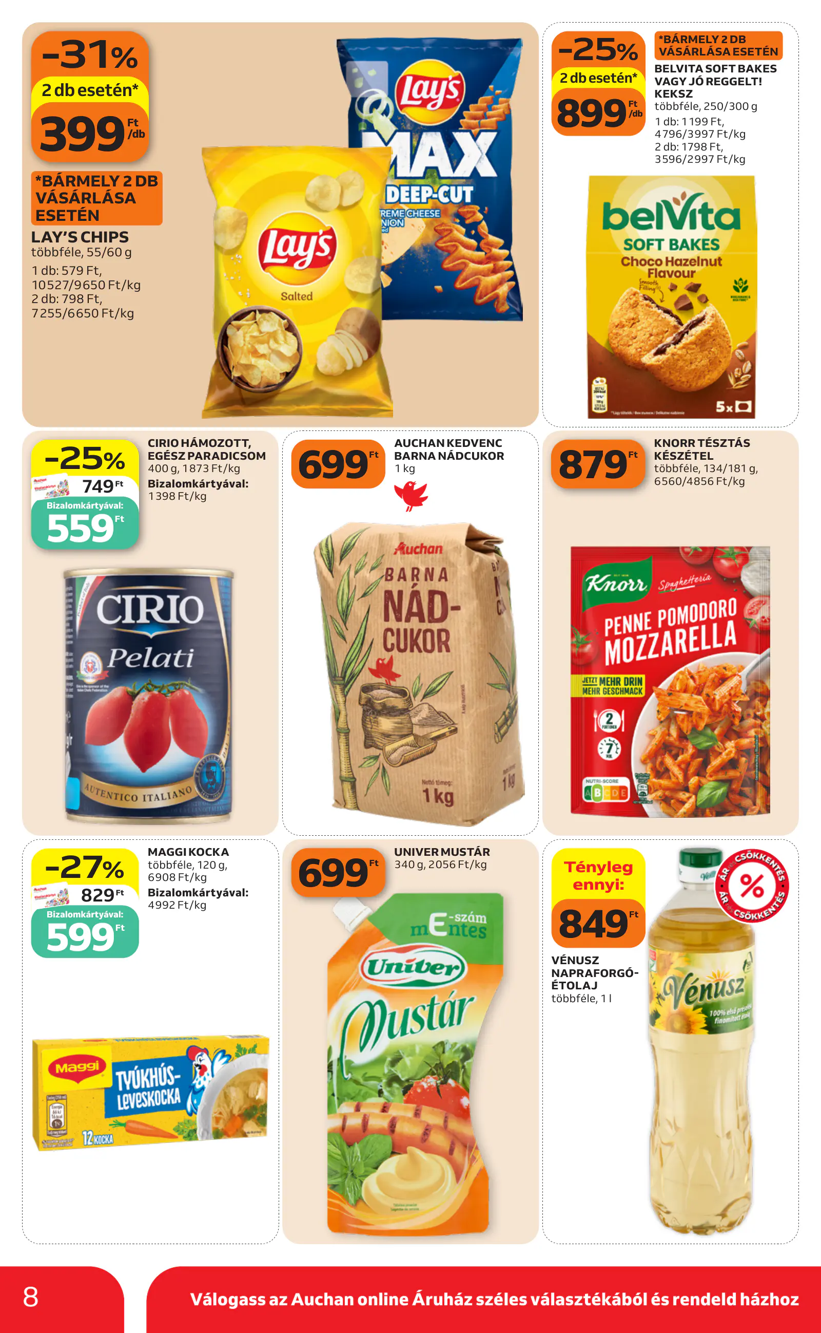 Auchan heti Szupermarket ajánlataink, 8. oldal (okt. 29. – nov. 4.)