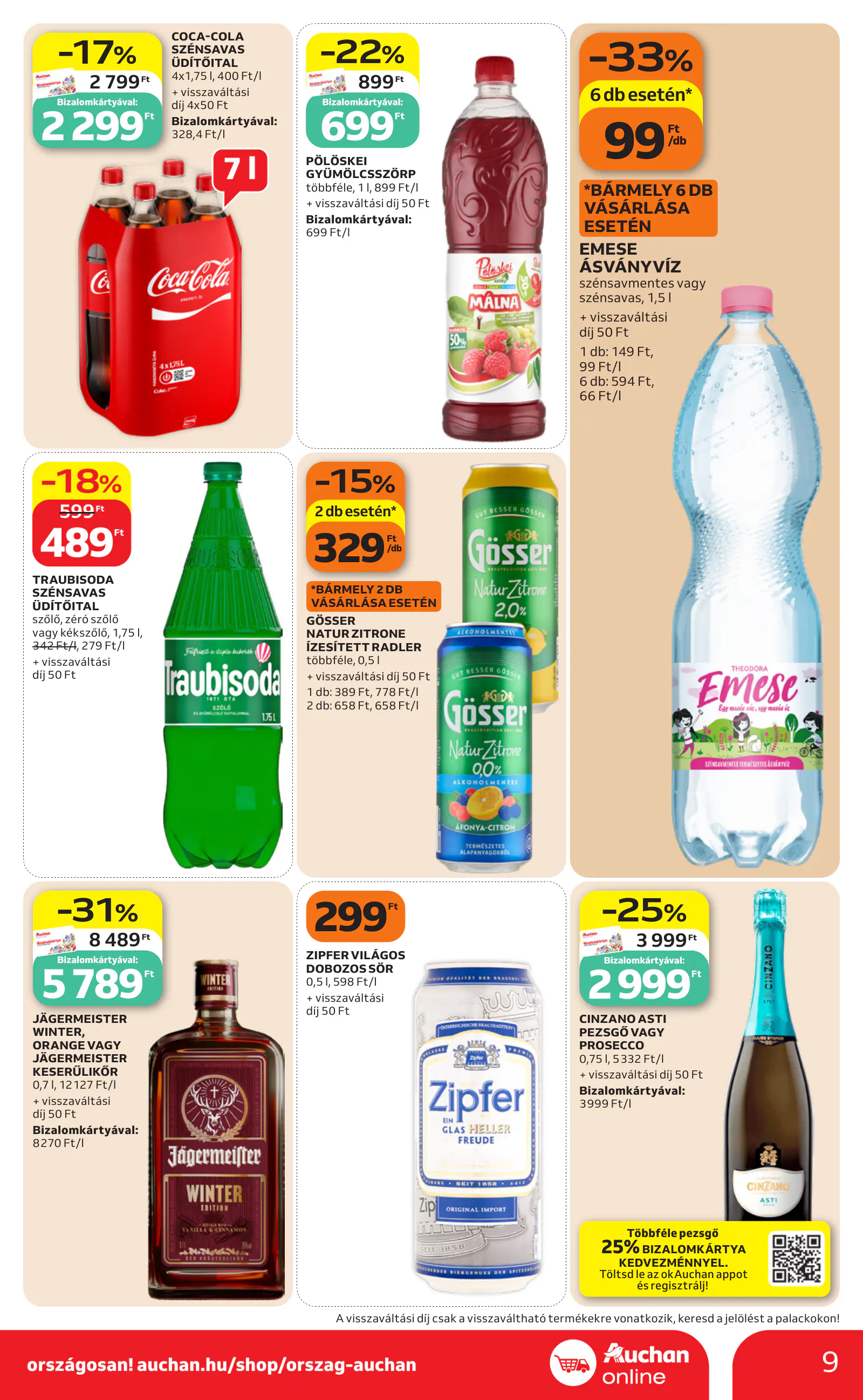 Auchan heti Szupermarket ajánlataink, 9. oldal (okt. 29. – nov. 4.)