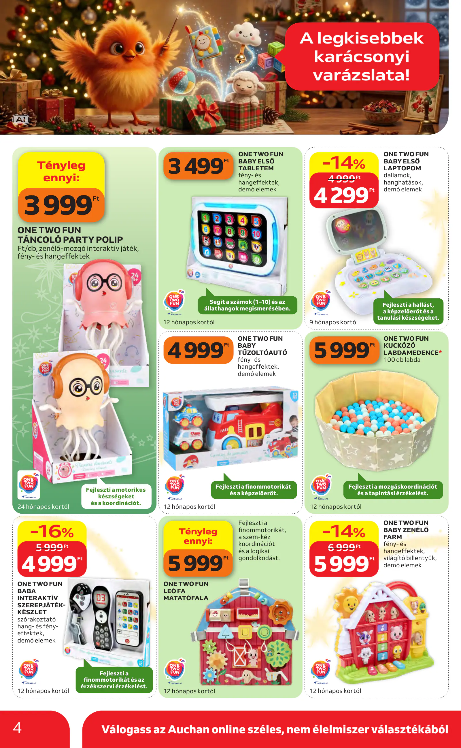 Auchan Karácsonyi ajánlataink, 4. oldal (okt. 22. – nov. 25.)