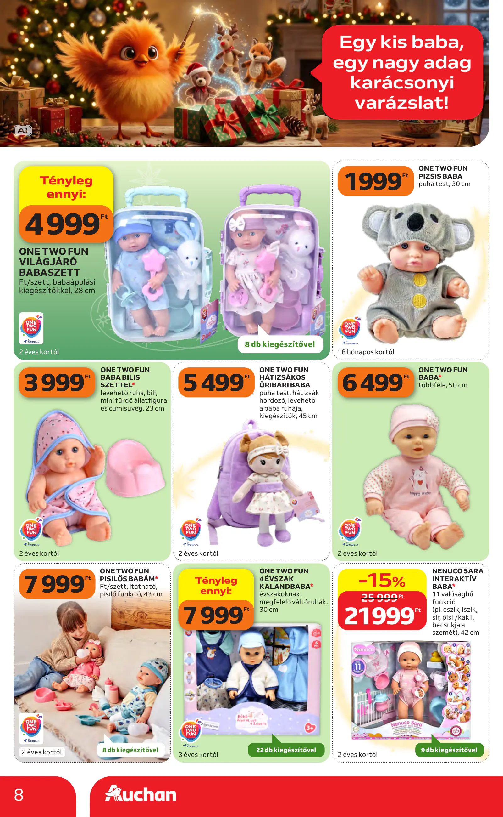 Auchan Karácsonyi ajánlataink, 8. oldal (okt. 22. – nov. 25.)