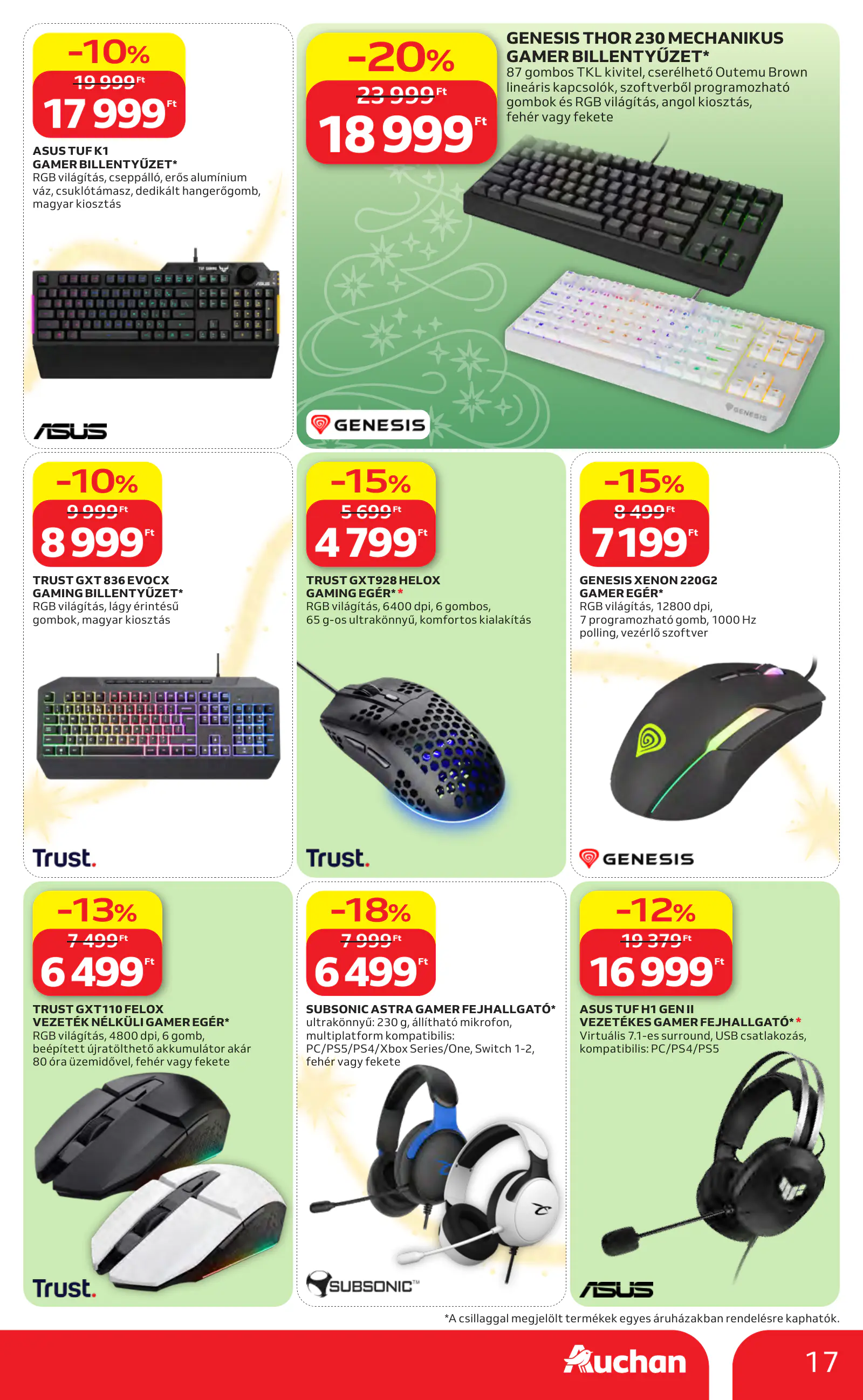 Auchan Karácsonyi ajánlataink, 17. oldal (okt. 22. – nov. 25.)