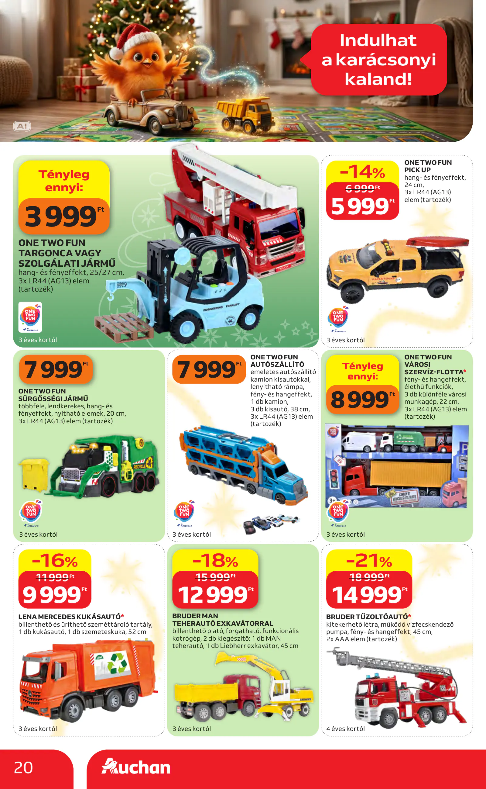 Auchan Karácsonyi ajánlataink, 20. oldal (okt. 22. – nov. 25.)