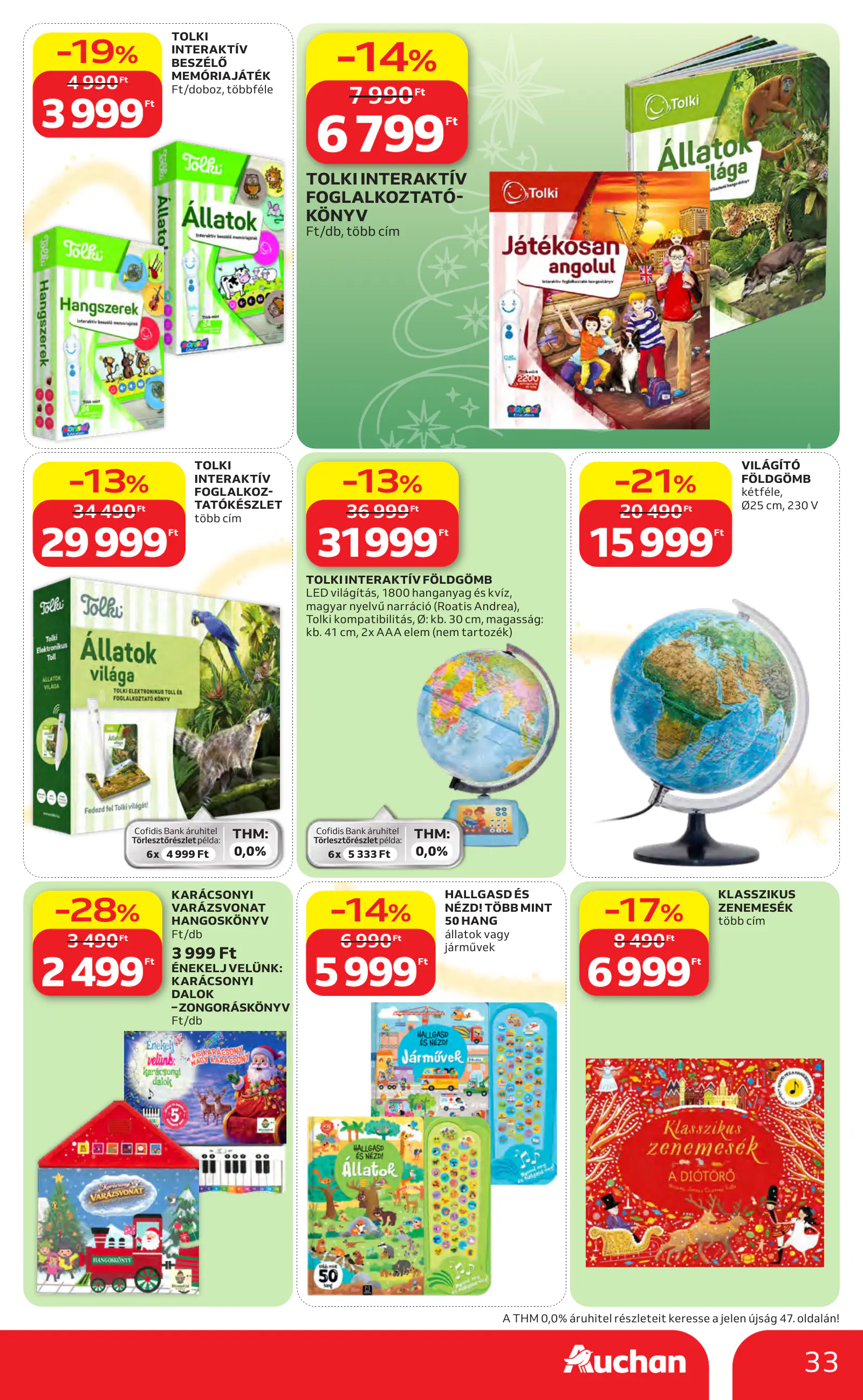 Auchan Karácsonyi ajánlataink, 33. oldal (okt. 22. – nov. 25.)