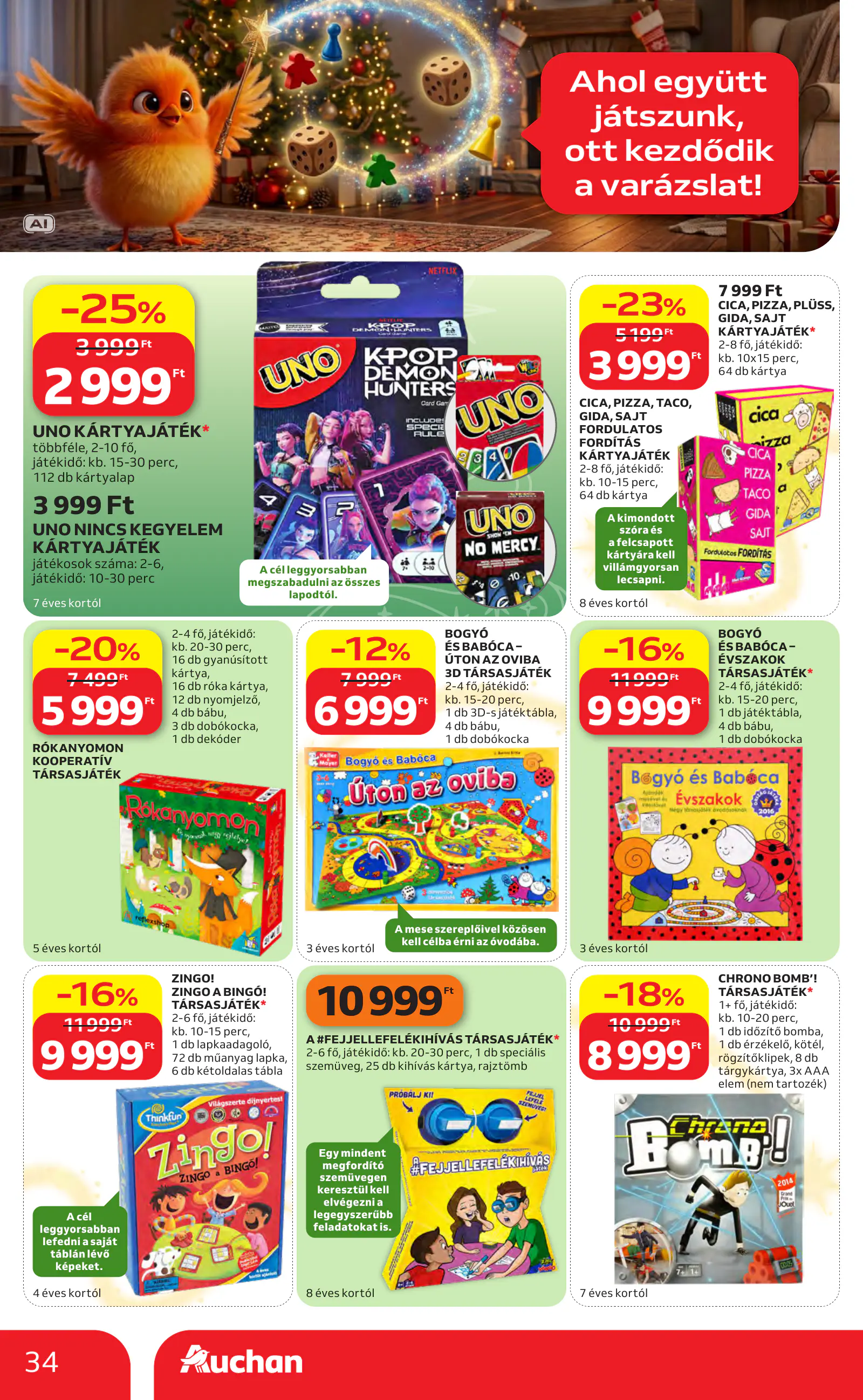 Auchan Karácsonyi ajánlataink, 34. oldal (okt. 22. – nov. 25.)