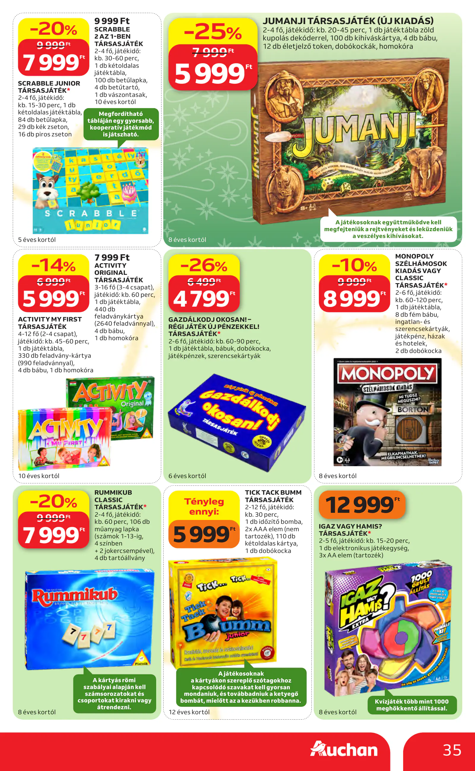 Auchan Karácsonyi ajánlataink, 35. oldal (okt. 22. – nov. 25.)
