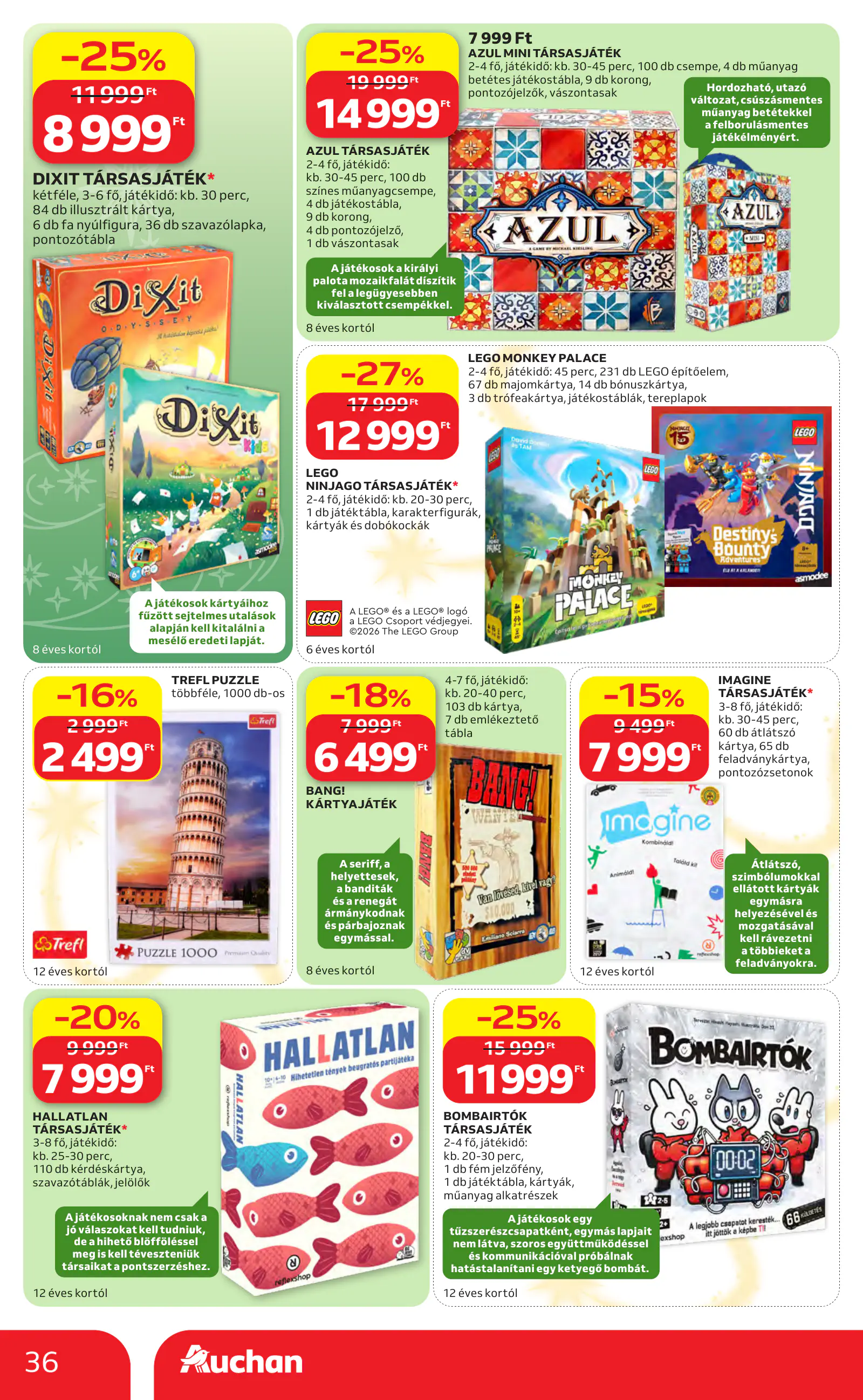 Auchan Karácsonyi ajánlataink, 36. oldal (okt. 22. – nov. 25.)