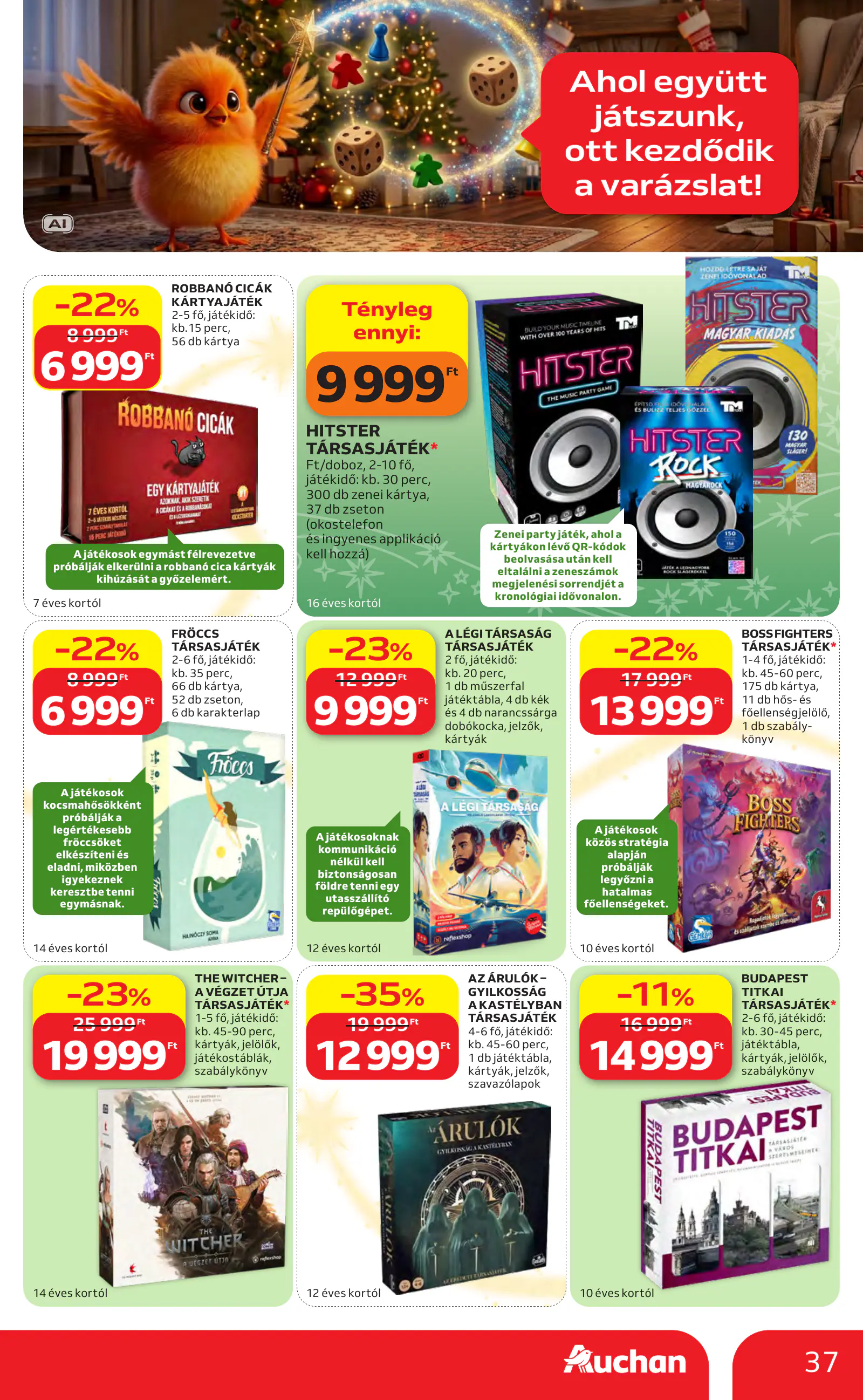 Auchan Karácsonyi ajánlataink, 37. oldal (okt. 22. – nov. 25.)