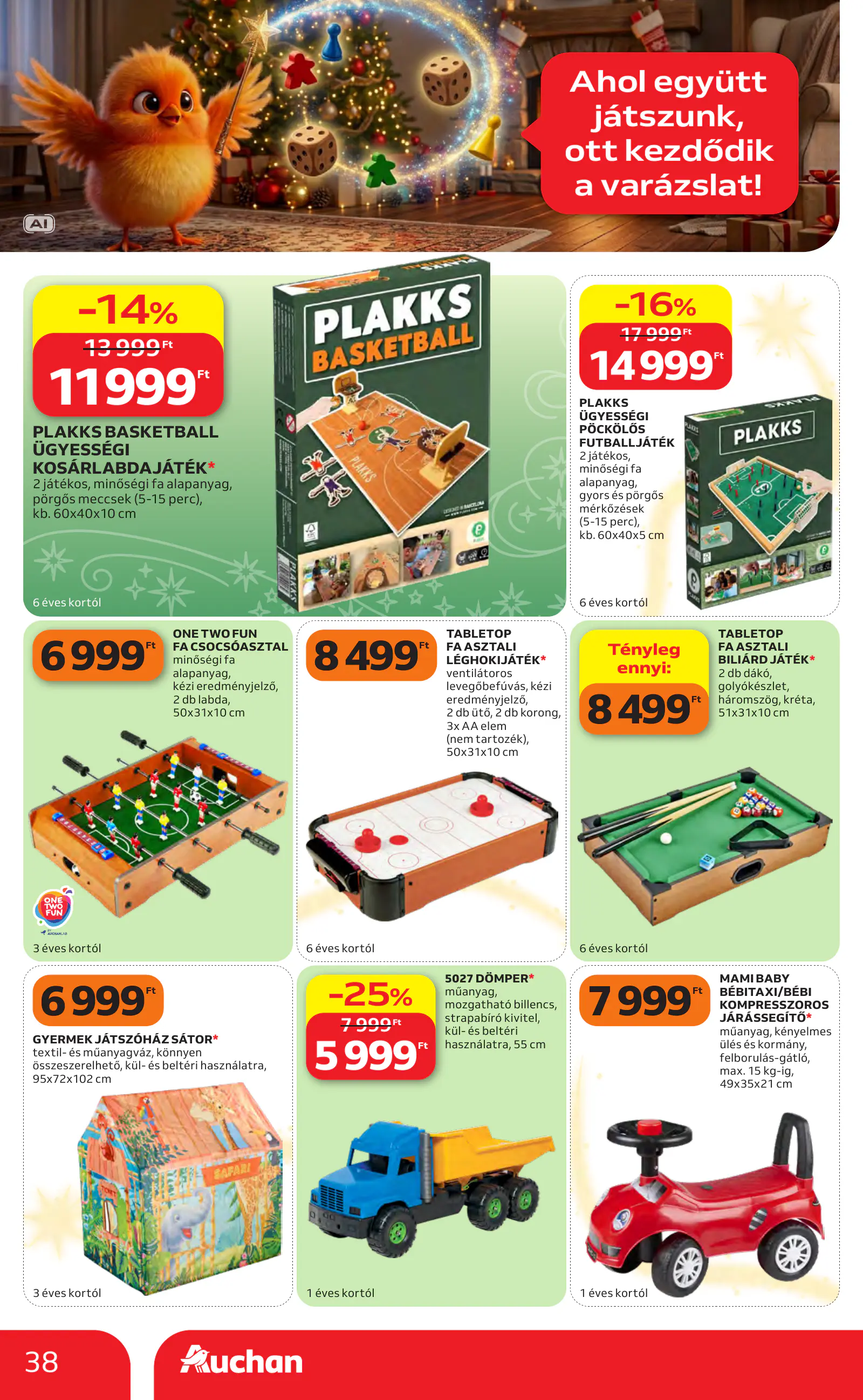 Auchan Karácsonyi ajánlataink, 38. oldal (okt. 22. – nov. 25.)