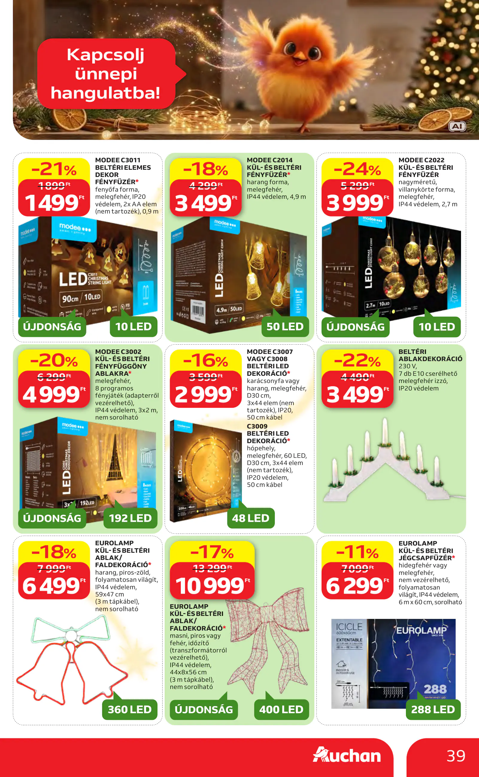 Auchan Karácsonyi ajánlataink, 39. oldal (okt. 22. – nov. 25.)