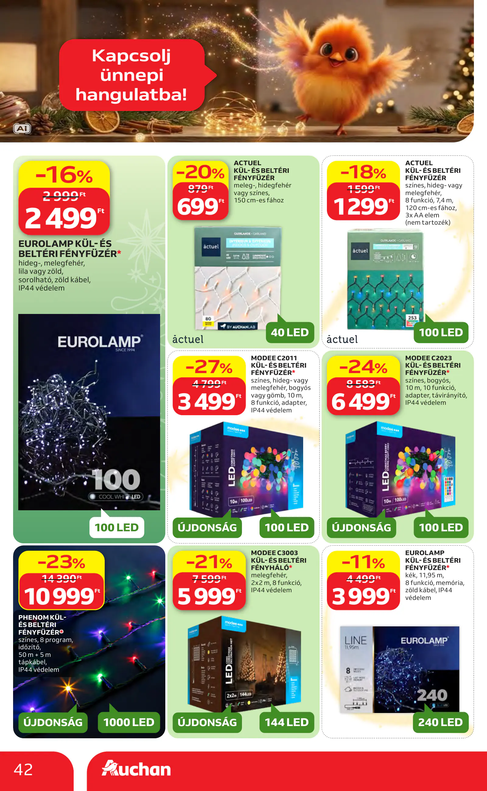 Auchan Karácsonyi ajánlataink, 42. oldal (okt. 22. – nov. 25.)