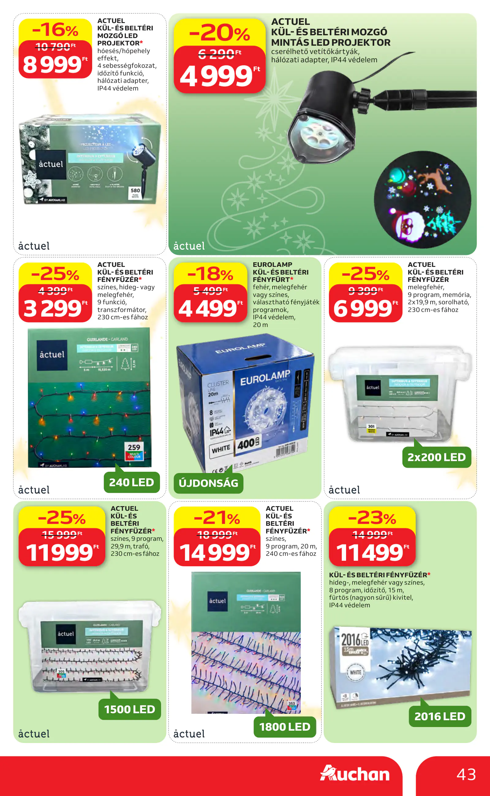 Auchan Karácsonyi ajánlataink, 43. oldal (okt. 22. – nov. 25.)