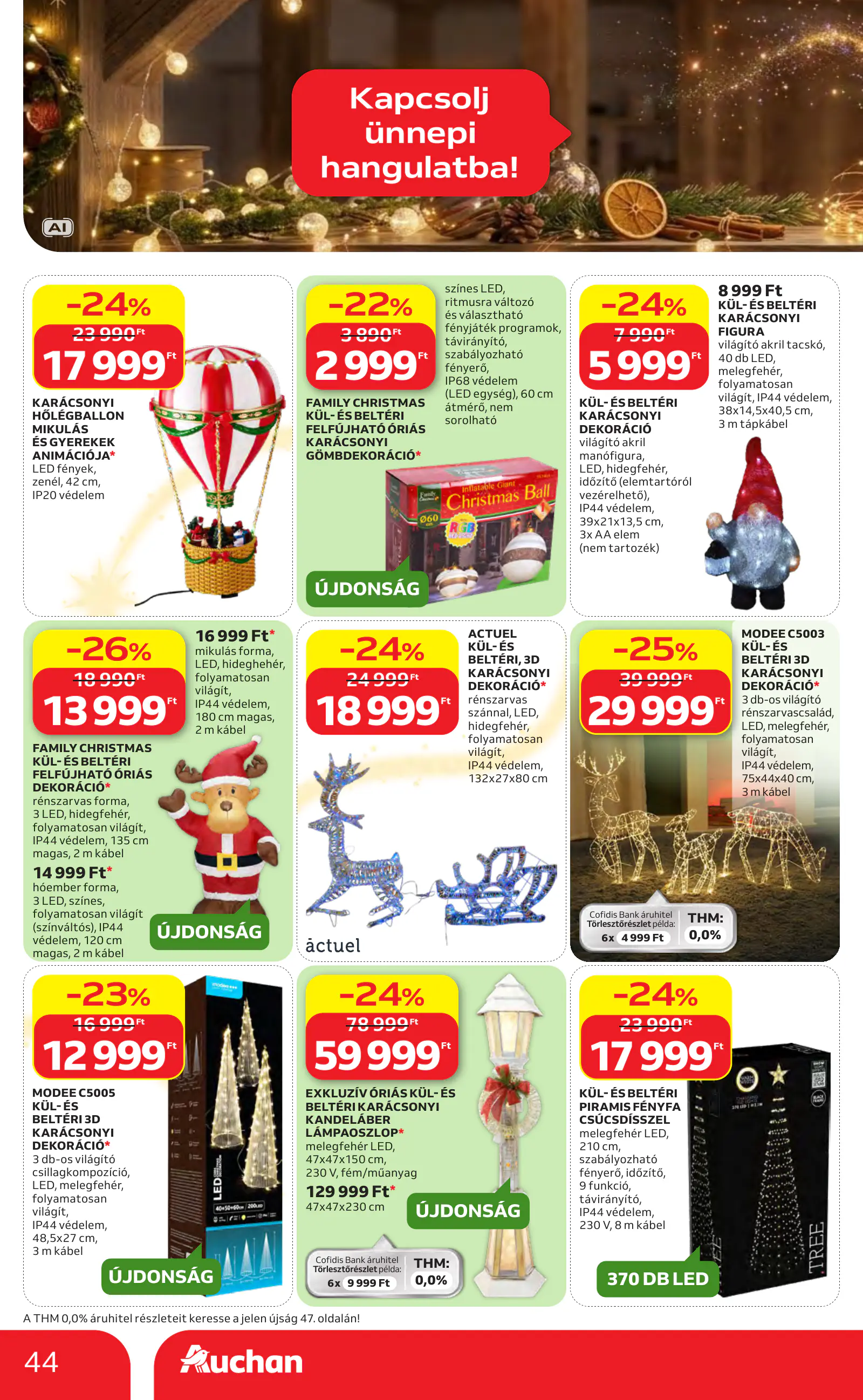 Auchan Karácsonyi ajánlataink, 44. oldal (okt. 22. – nov. 25.)